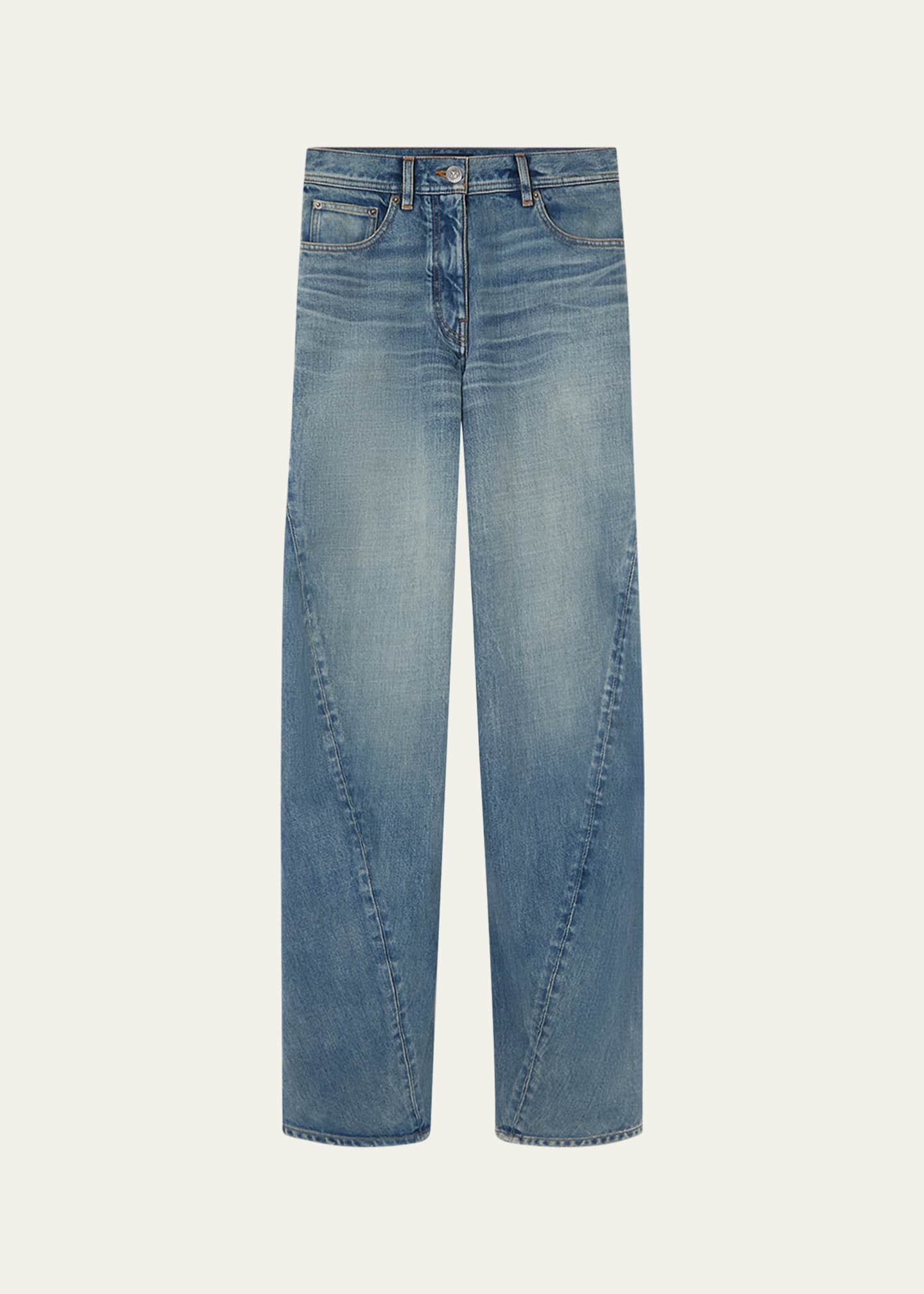 Versace Washed 2000S Straight Leg Jeans Image 1 of 3
