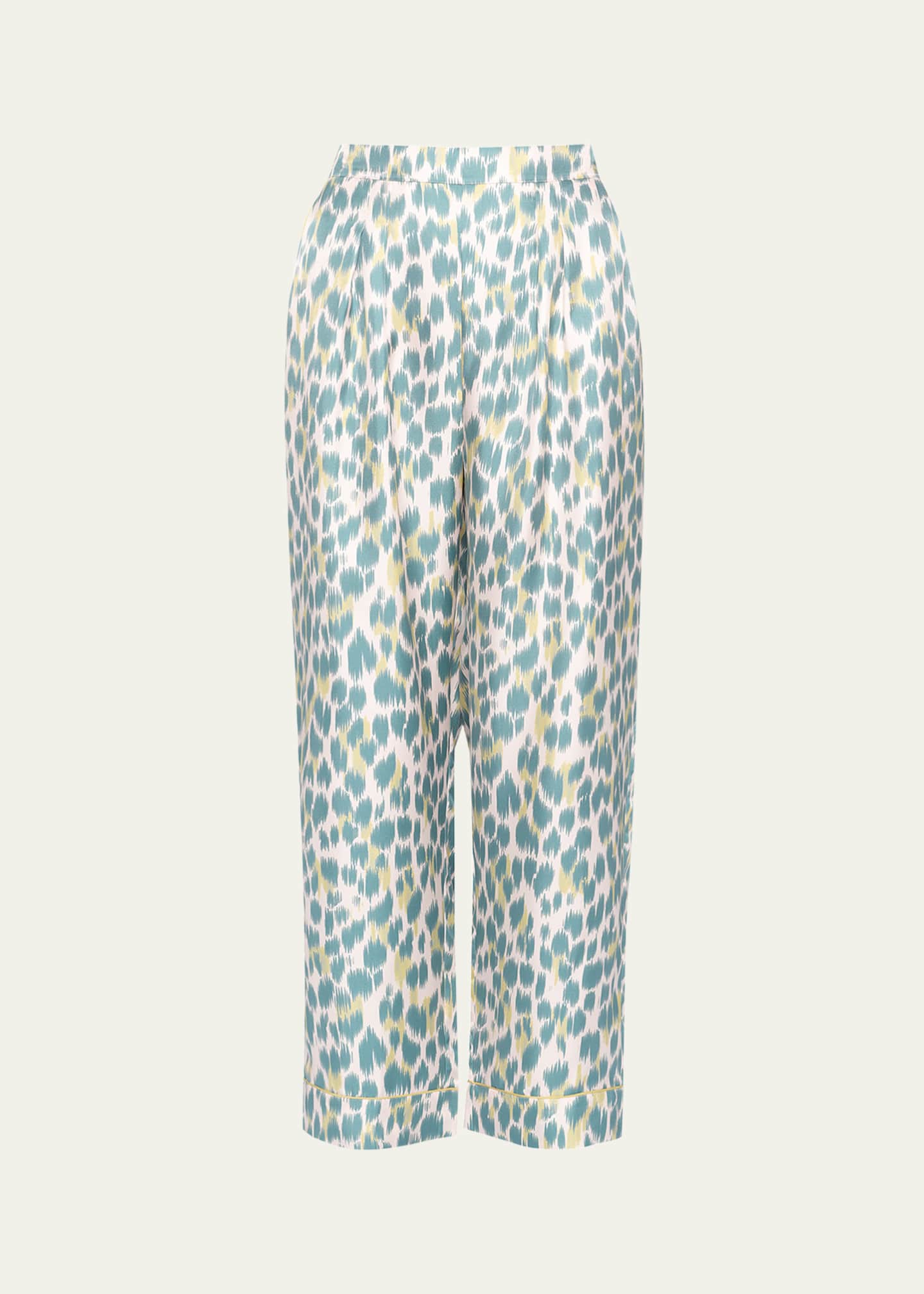 Eres Jaragua Cropped Abstract-Print Lounge Pants Image 1 of 4