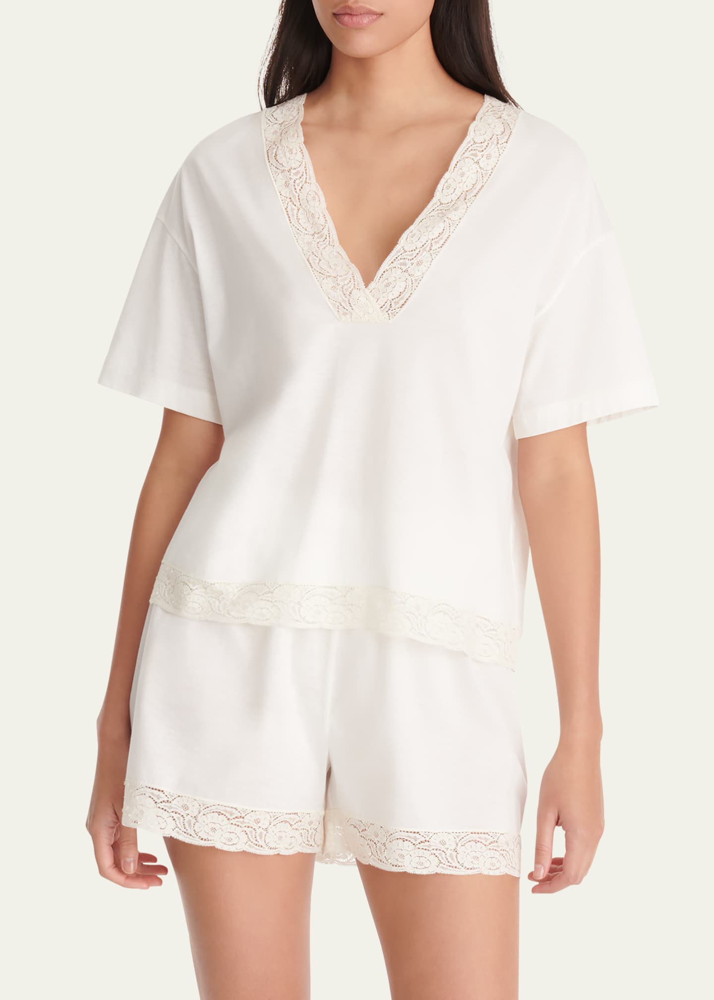 Eres Ideale Lace-Trim Shirt Image 4 of 4
