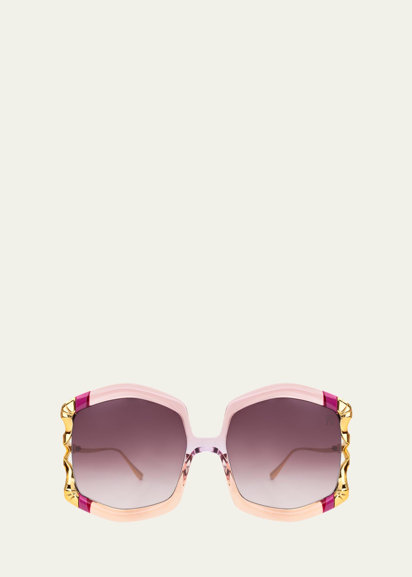 AnnaKarin Karlsson La Vie En Rose Sunglasses Bergdorf Goodman