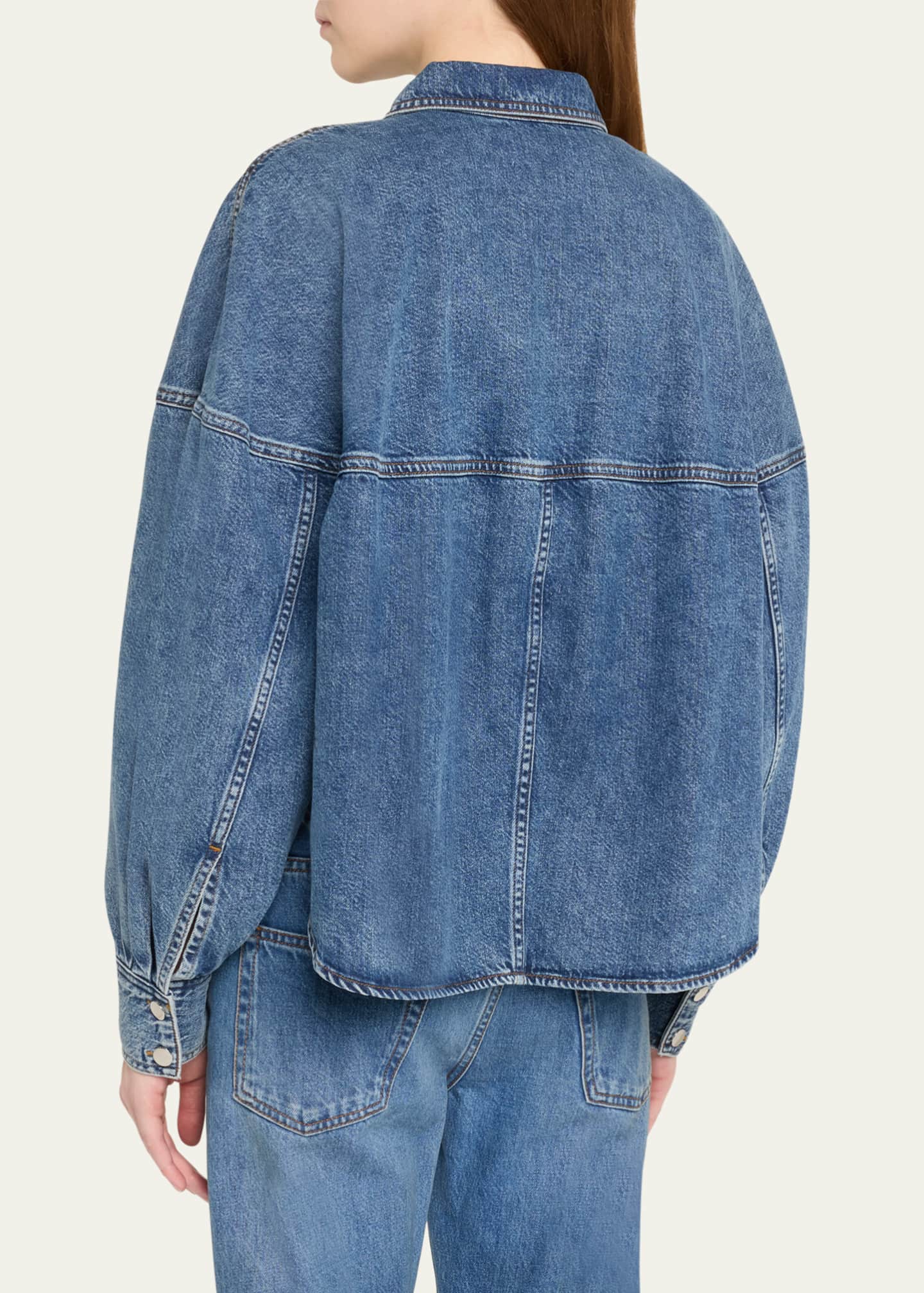 FRAME The Bubble Denim Shirt Image 3 of 5