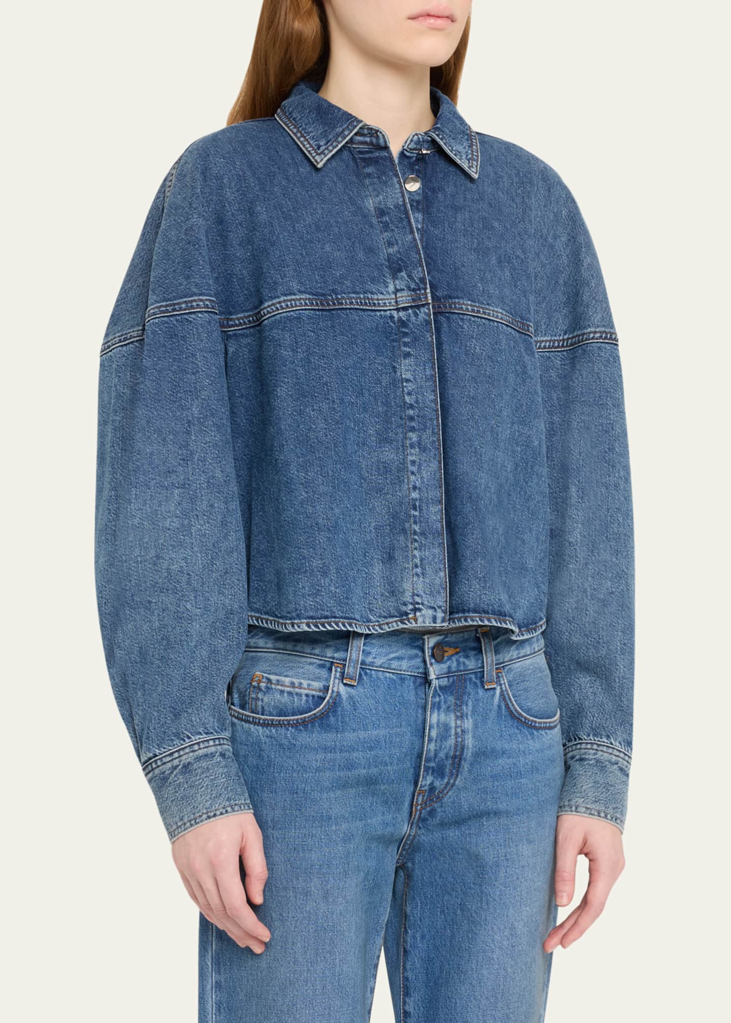 FRAME The Bubble Denim Shirt Image 4 of 5