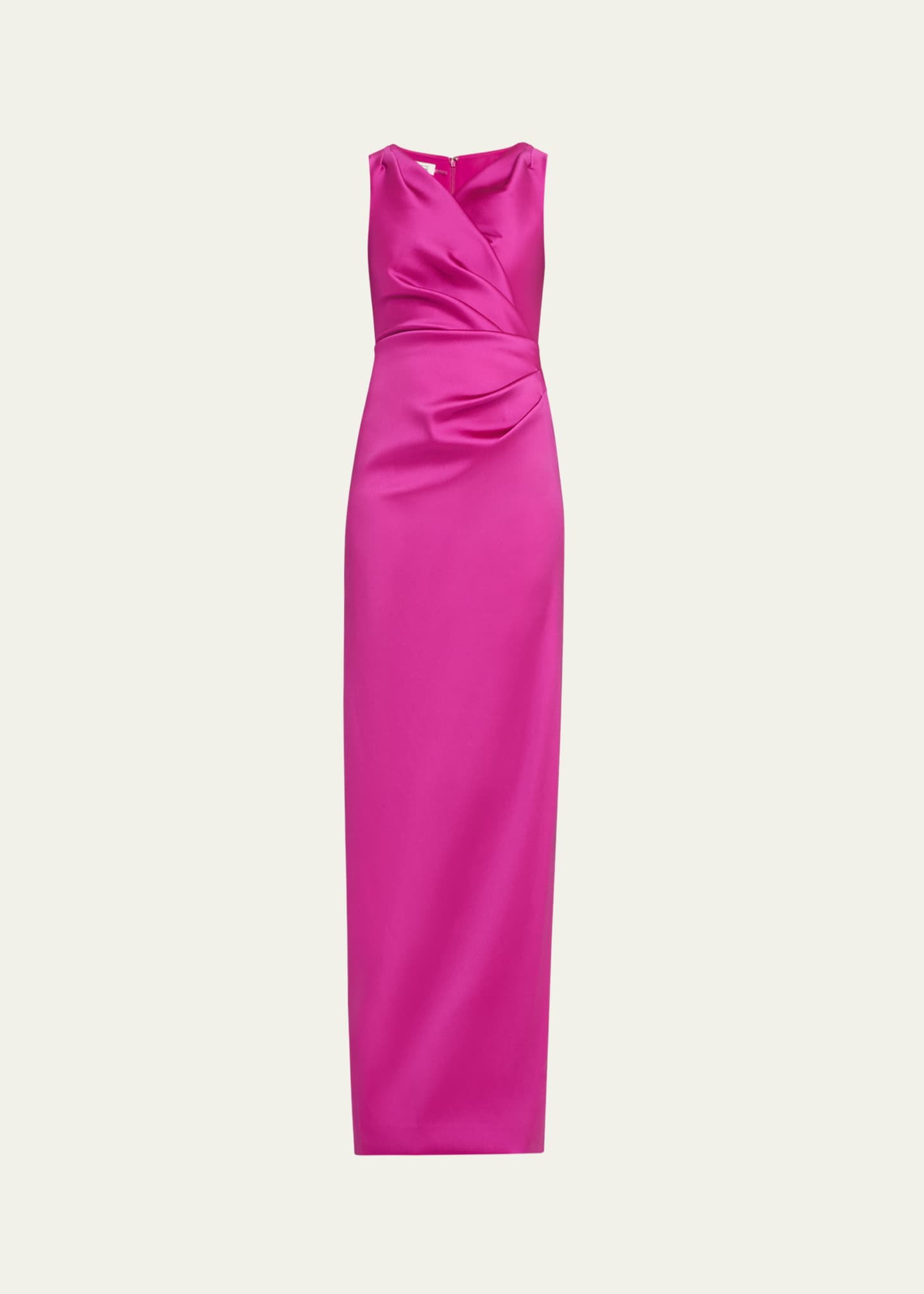 Rickie Freeman for Teri Jon Ruched Mikado Column Gown Image 1 of 5
