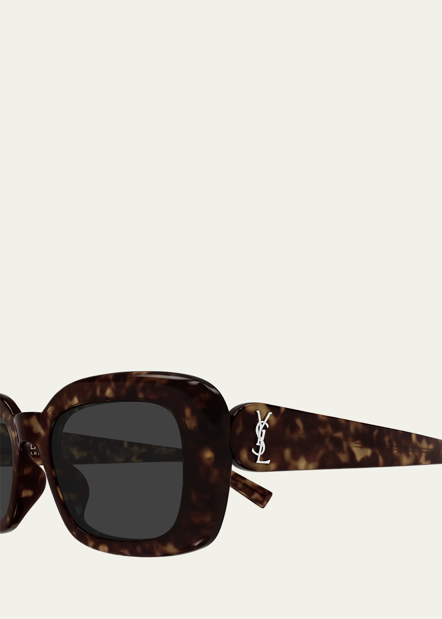 Saint Laurent Recycled Acetate Rectangular Sunglasses - Bergdorf Goodman