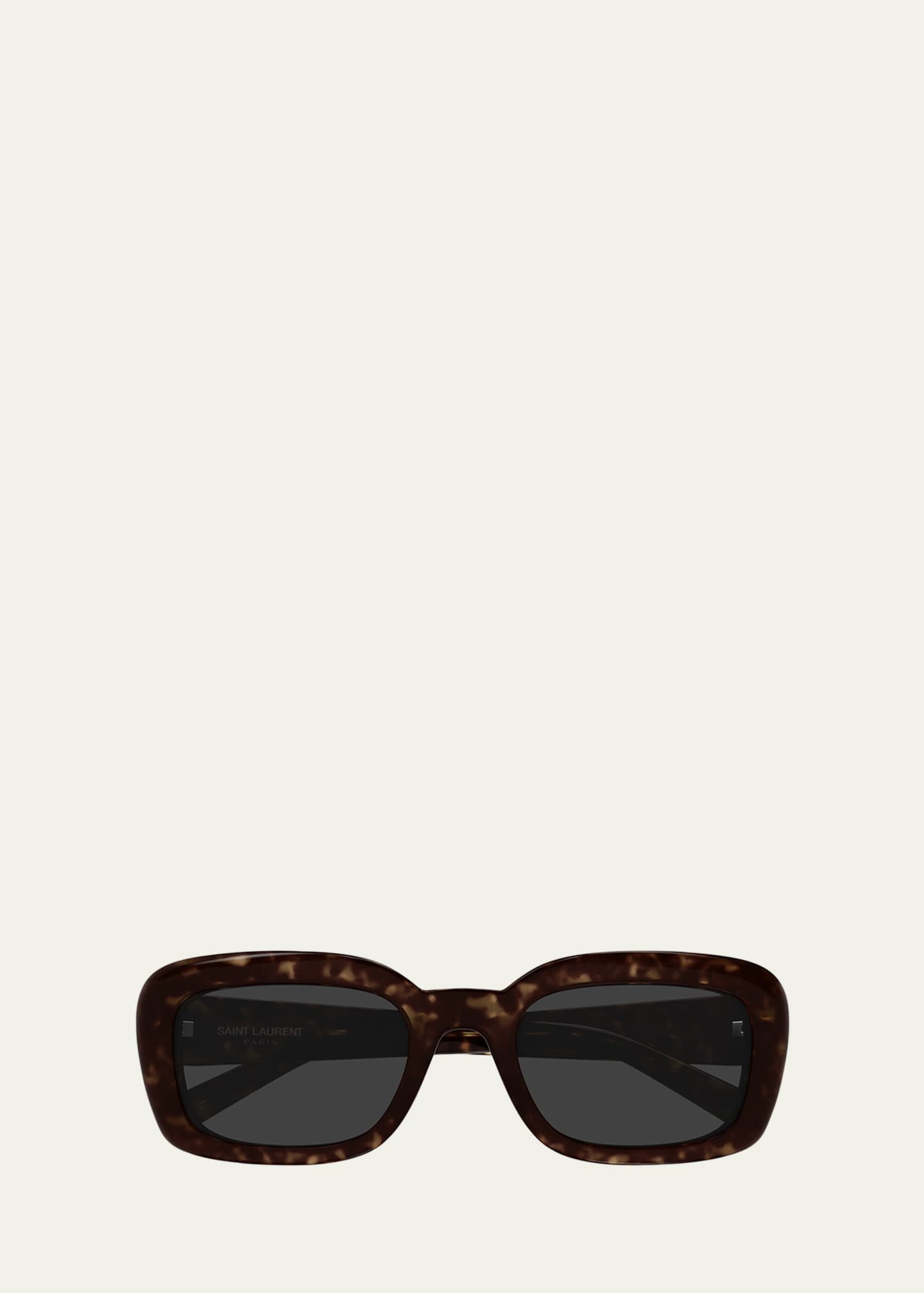 Saint Laurent Recycled Acetate Rectangular Sunglasses - Bergdorf Goodman