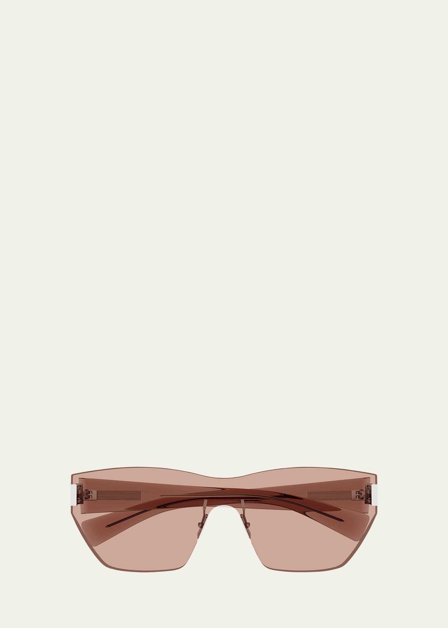 Saint Laurent Shield Nylon Sunglasses - Bergdorf Goodman