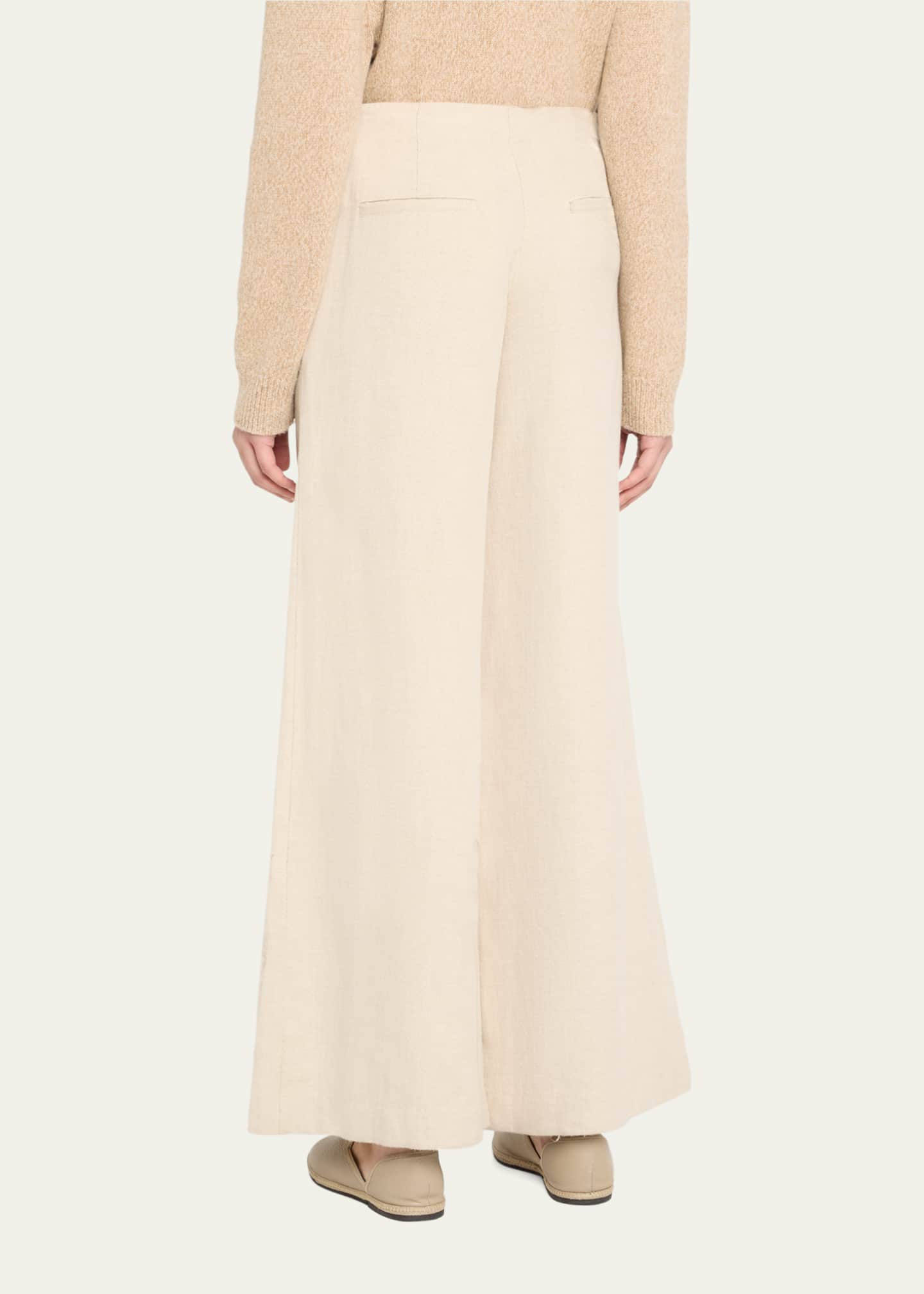 TWP Demie Cotton-Linen Twill Pants Image 3 of 5