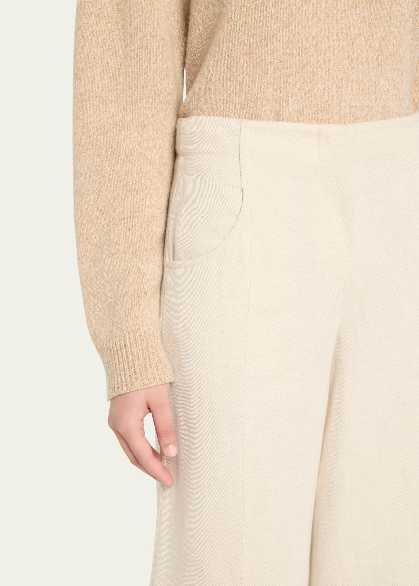 TWP Demie Cotton-Linen Twill Pants Image 5 of 5
