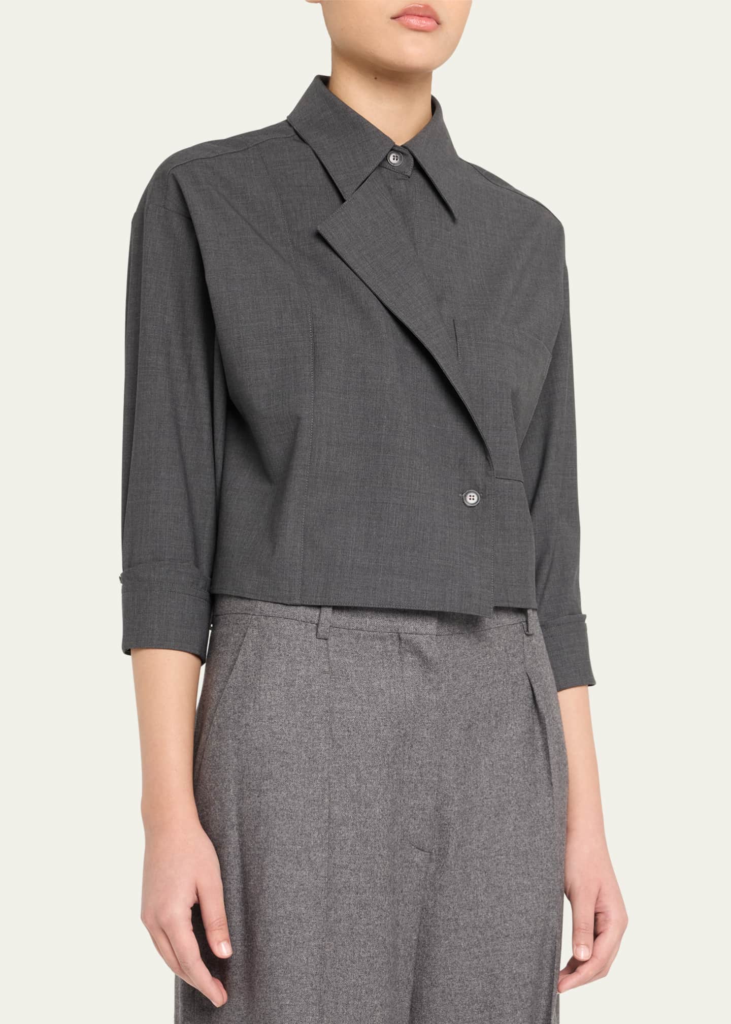 TWP Next Chapter Asymmetric Shirt Image 4 of 5