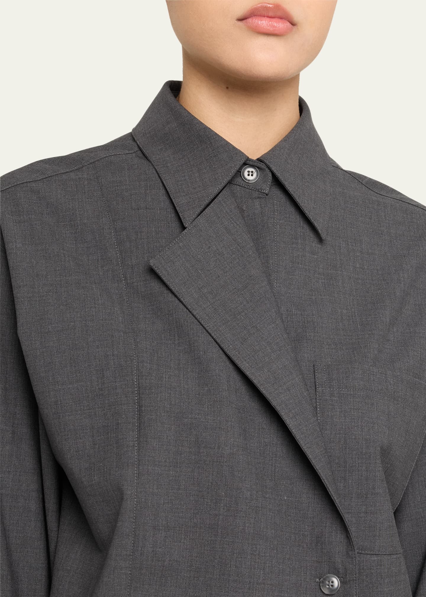 TWP Next Chapter Asymmetric Shirt Image 5 of 5