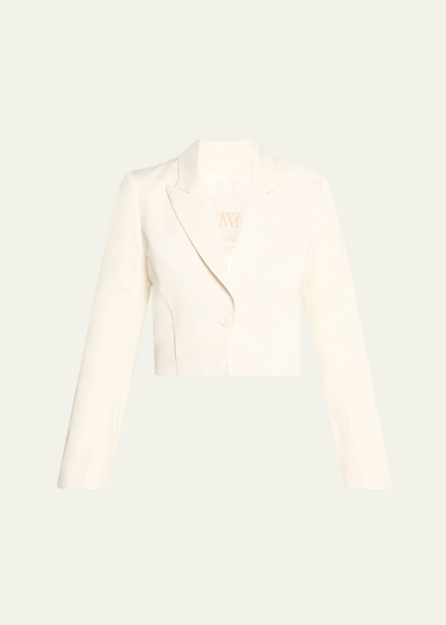 TWP Cotton Tux Wool Blazer with Pleat Placket Image 1 of 5
