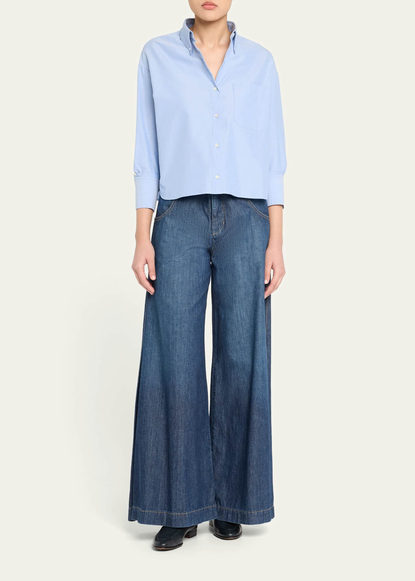 TWP JD Oxford Cotton Shirt Image 2 of 4