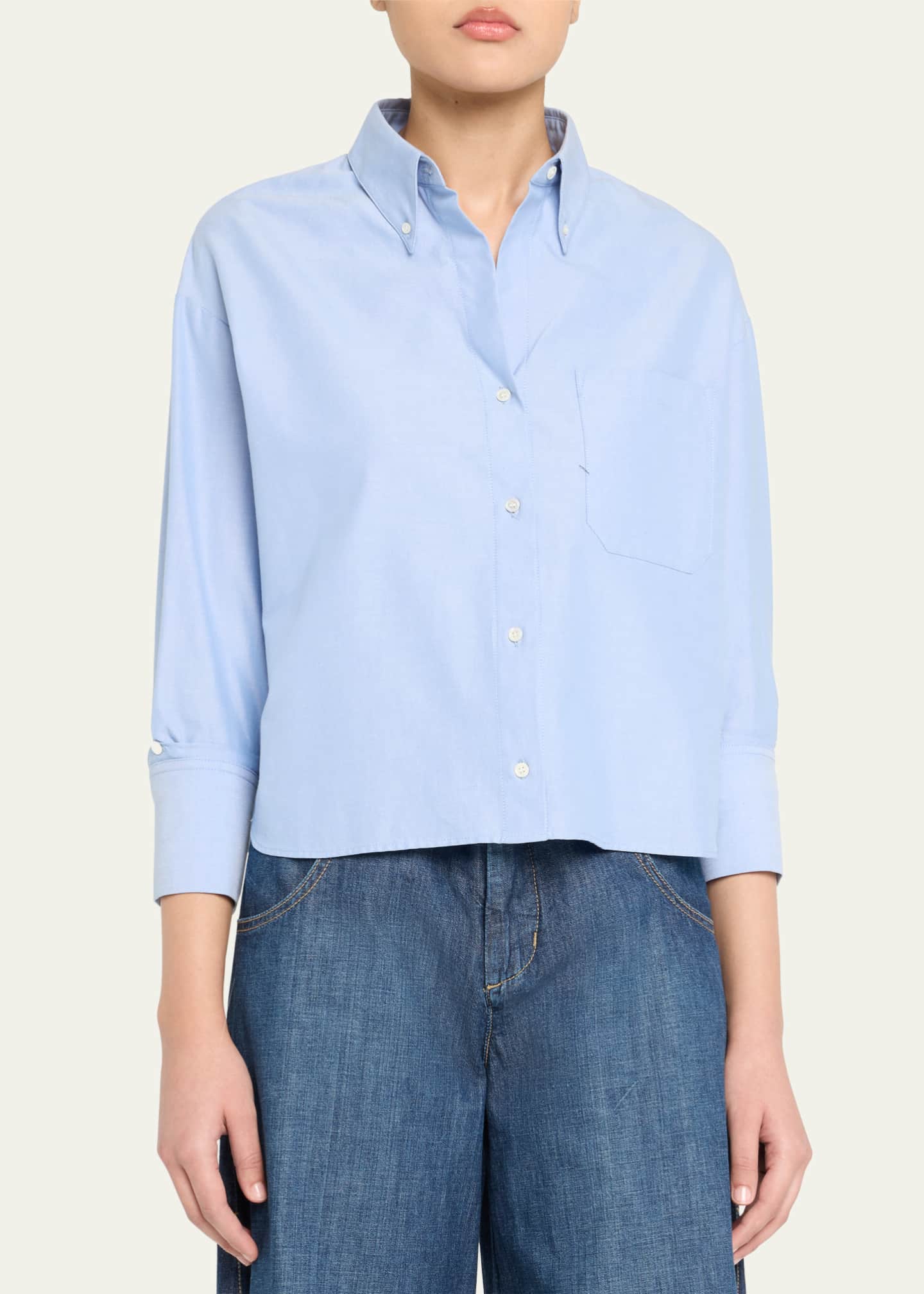 TWP JD Oxford Cotton Shirt Image 3 of 4