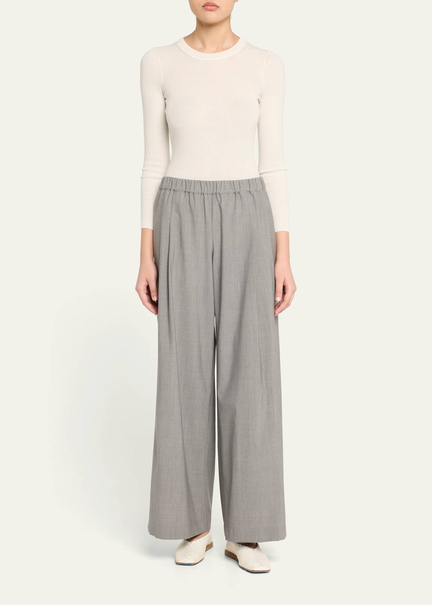 TWP Ribbed Wool Pullover Image 2 of 5