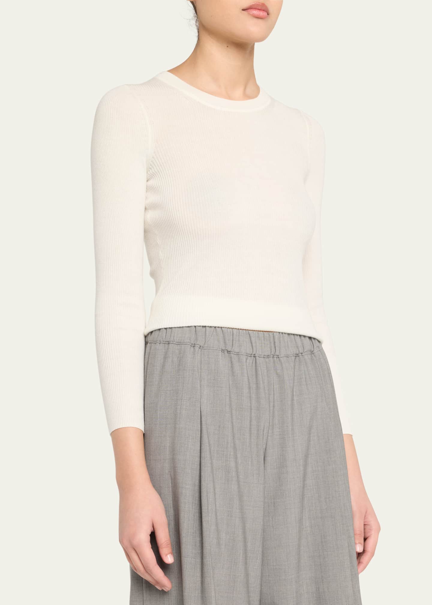 TWP Ribbed Wool Pullover Image 4 of 5