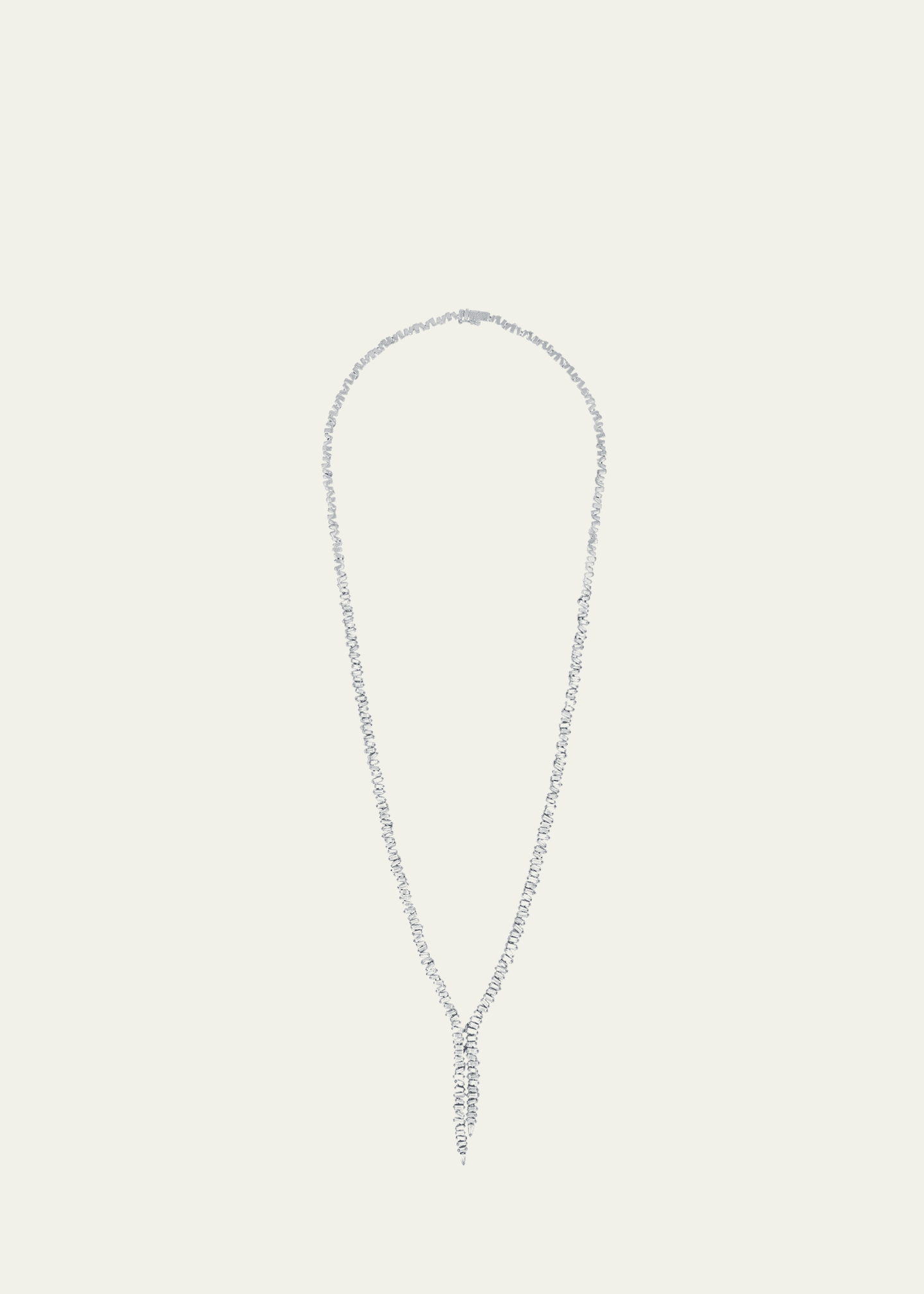 Suzanne Kalan 18K White Gold Classic Diamond Bolero Necklace Image 2 of 2
