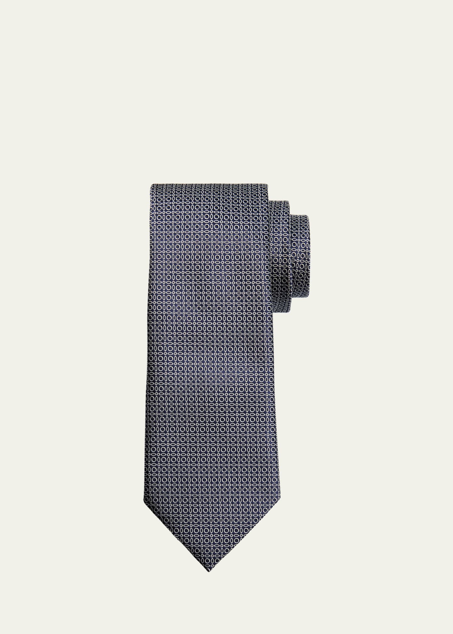 ZEGNA Men's Cento Fili Silk Jacquard Tie