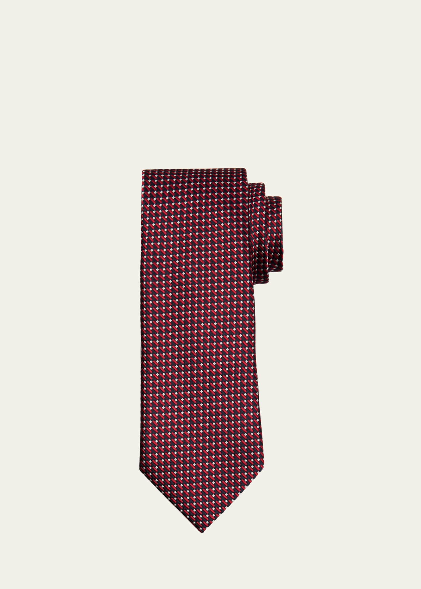 ZEGNA Men's Micro-Woven Silk Tie