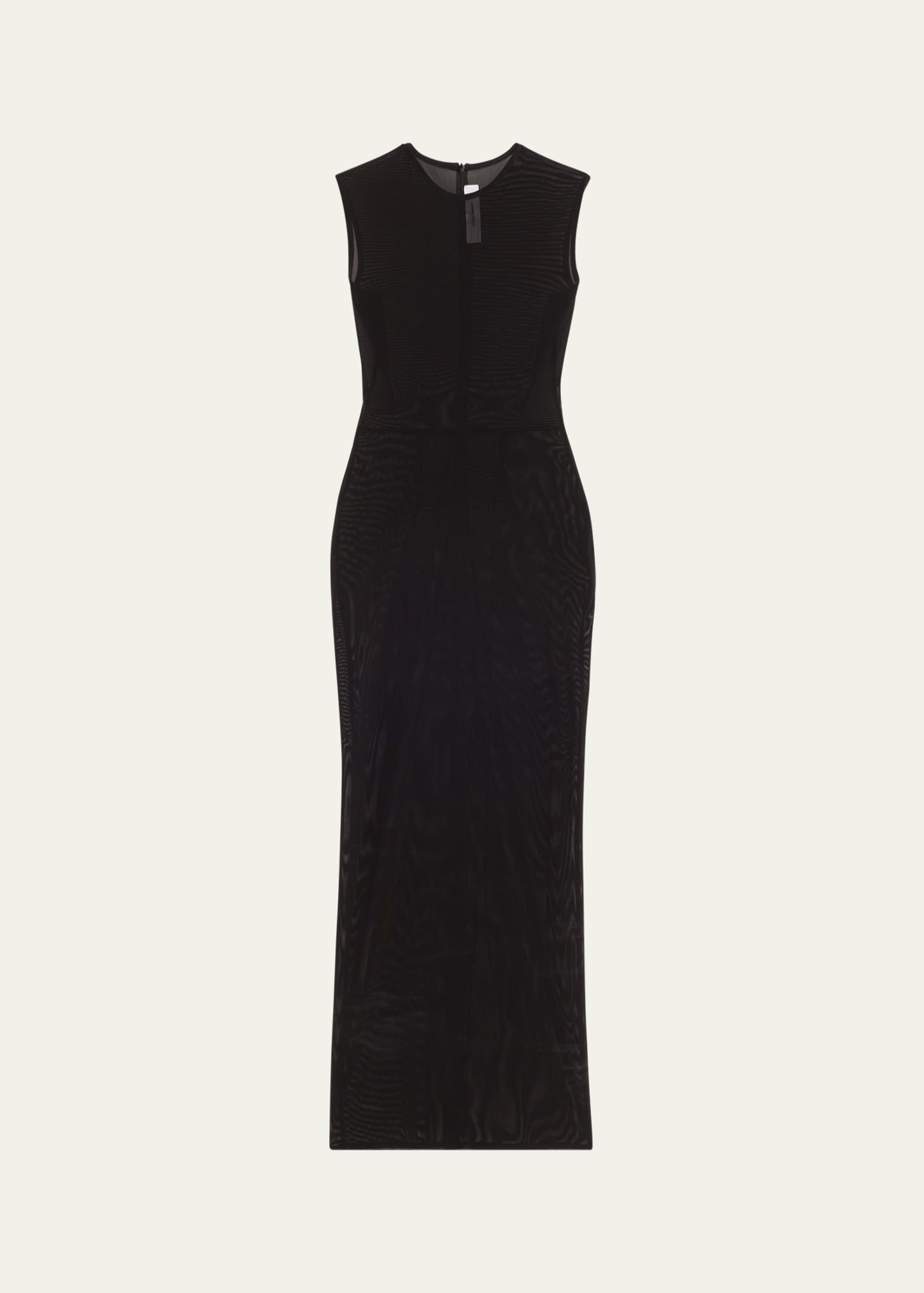 Alex Perry Power Mesh Sleeveless Midi Dress Image 1 of 5