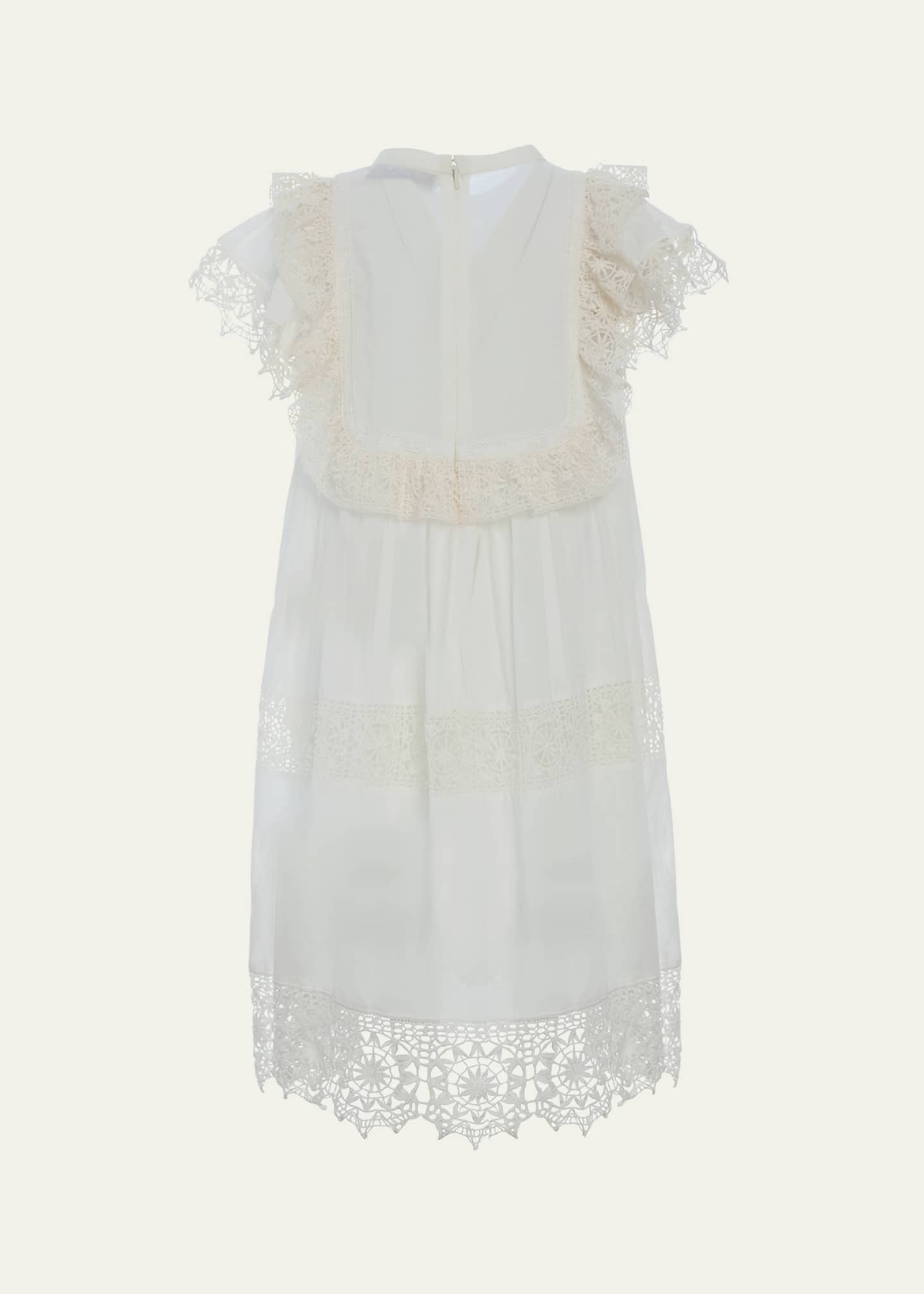 Sea Girl's Dahlia Eyelet Lace Dress, Size 2-14 Image 2 of 2