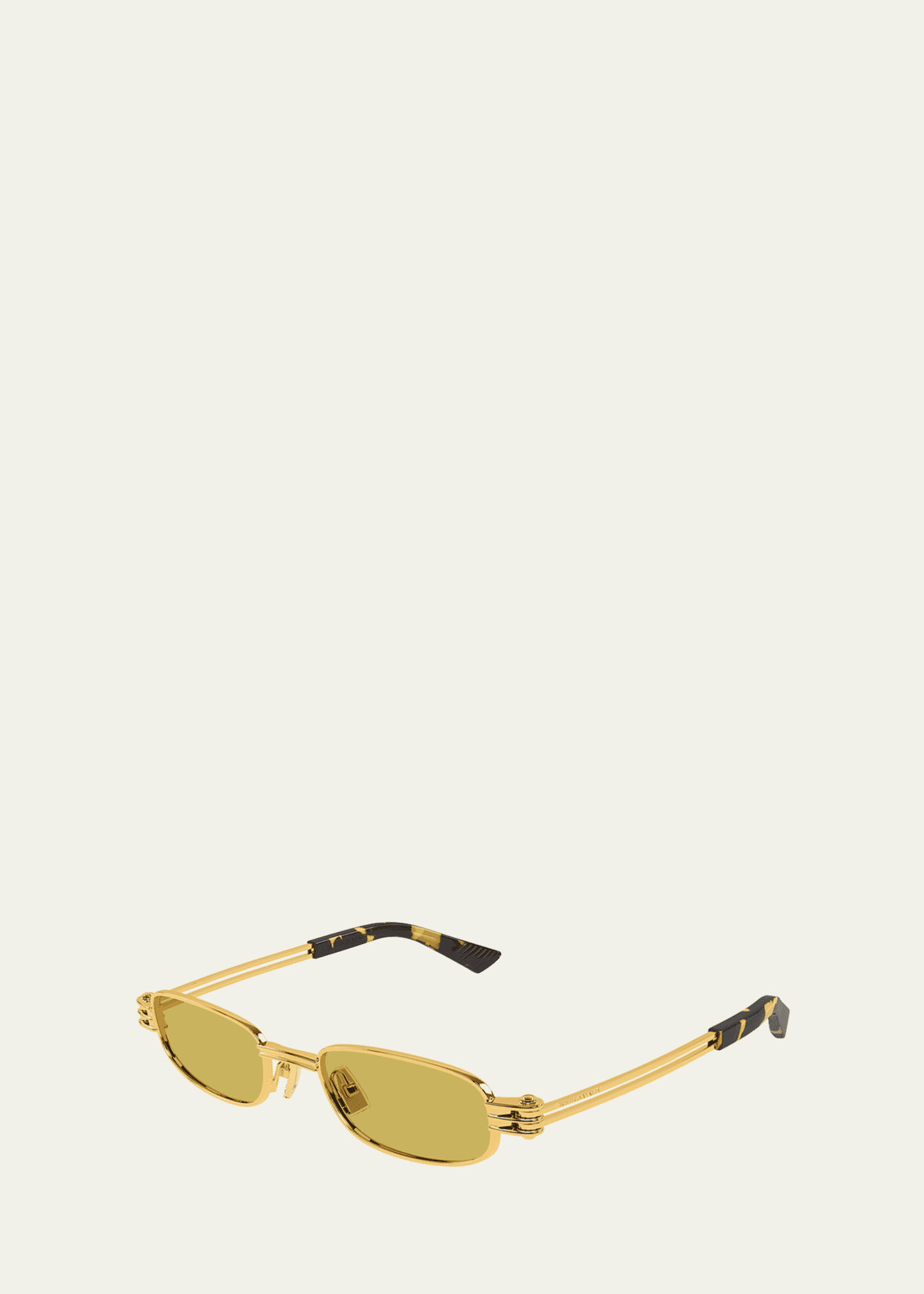 Bottega Veneta Metal Rectangle Sunglasses Image 2 of 2