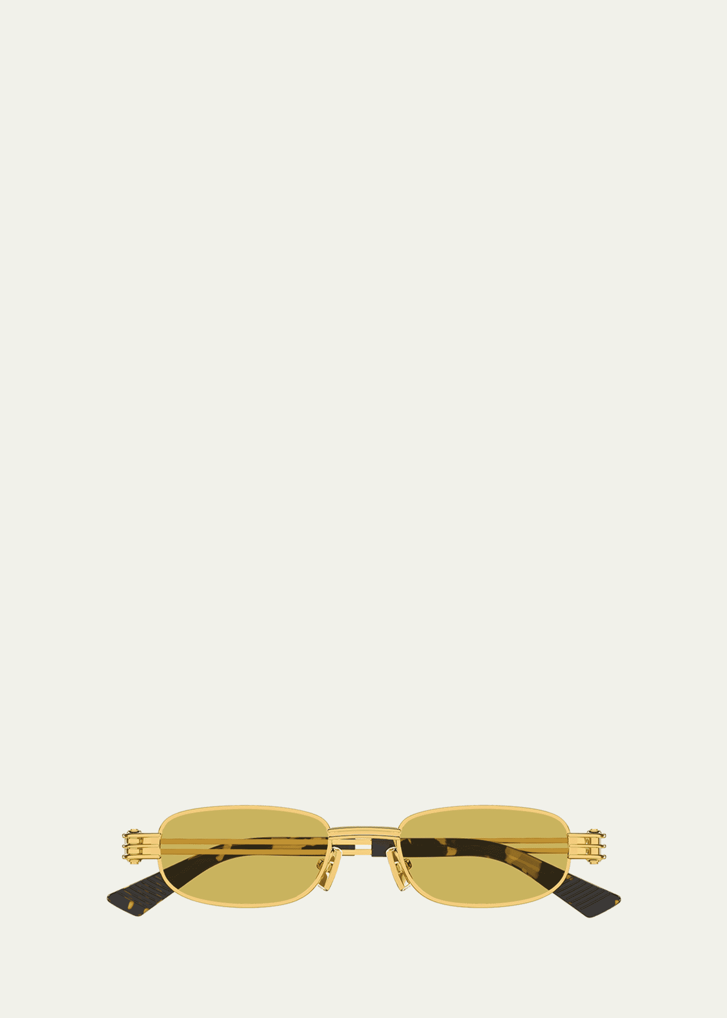 Bottega Veneta Metal Rectangle Sunglasses Image 1 of 2