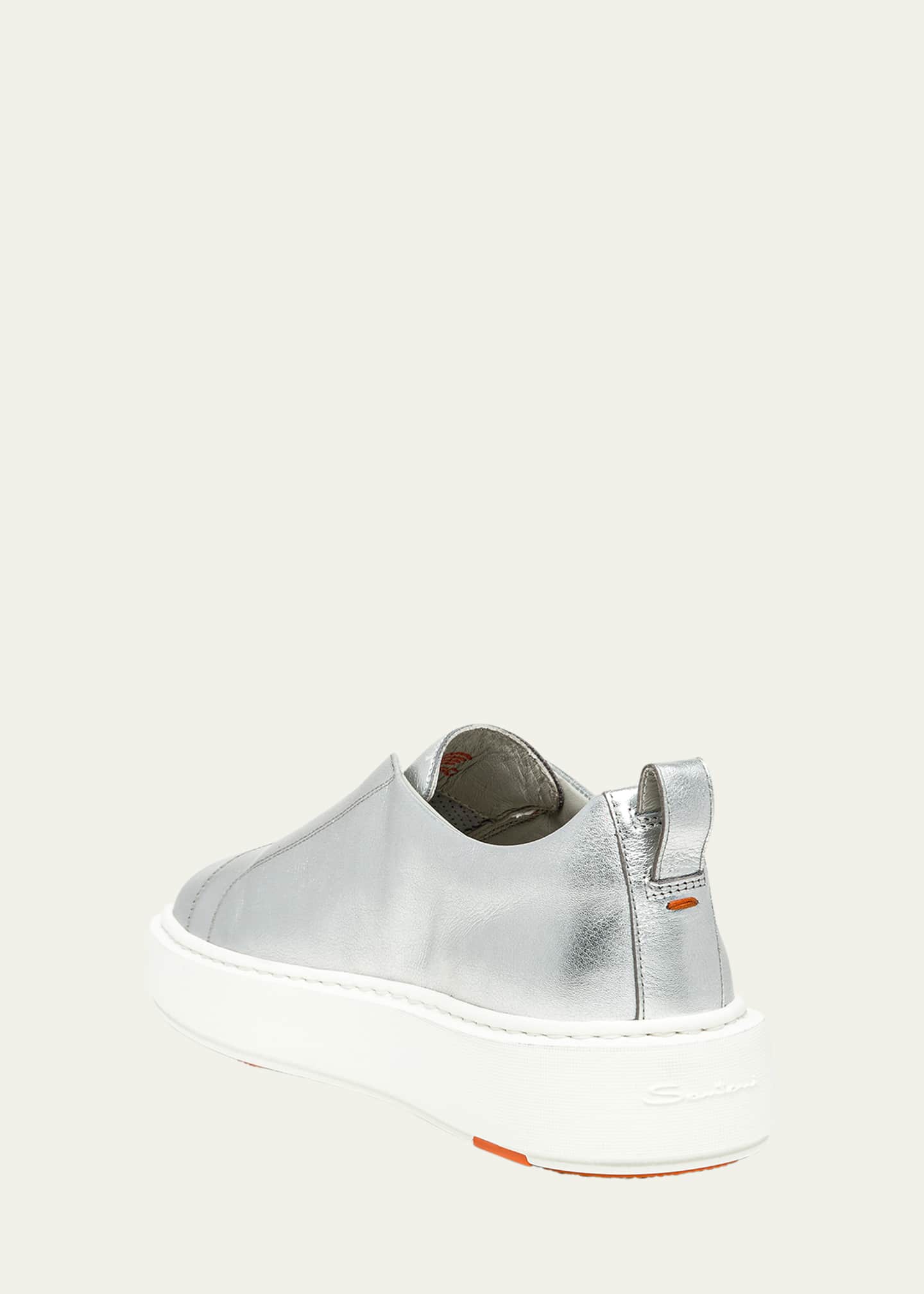 Santoni Victory Metallic Slip-On Sneakers Image 3 of 5