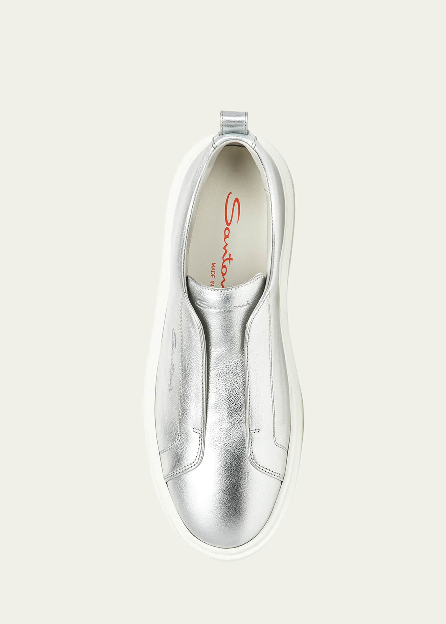 Santoni Victory Metallic Slip-On Sneakers Image 5 of 5