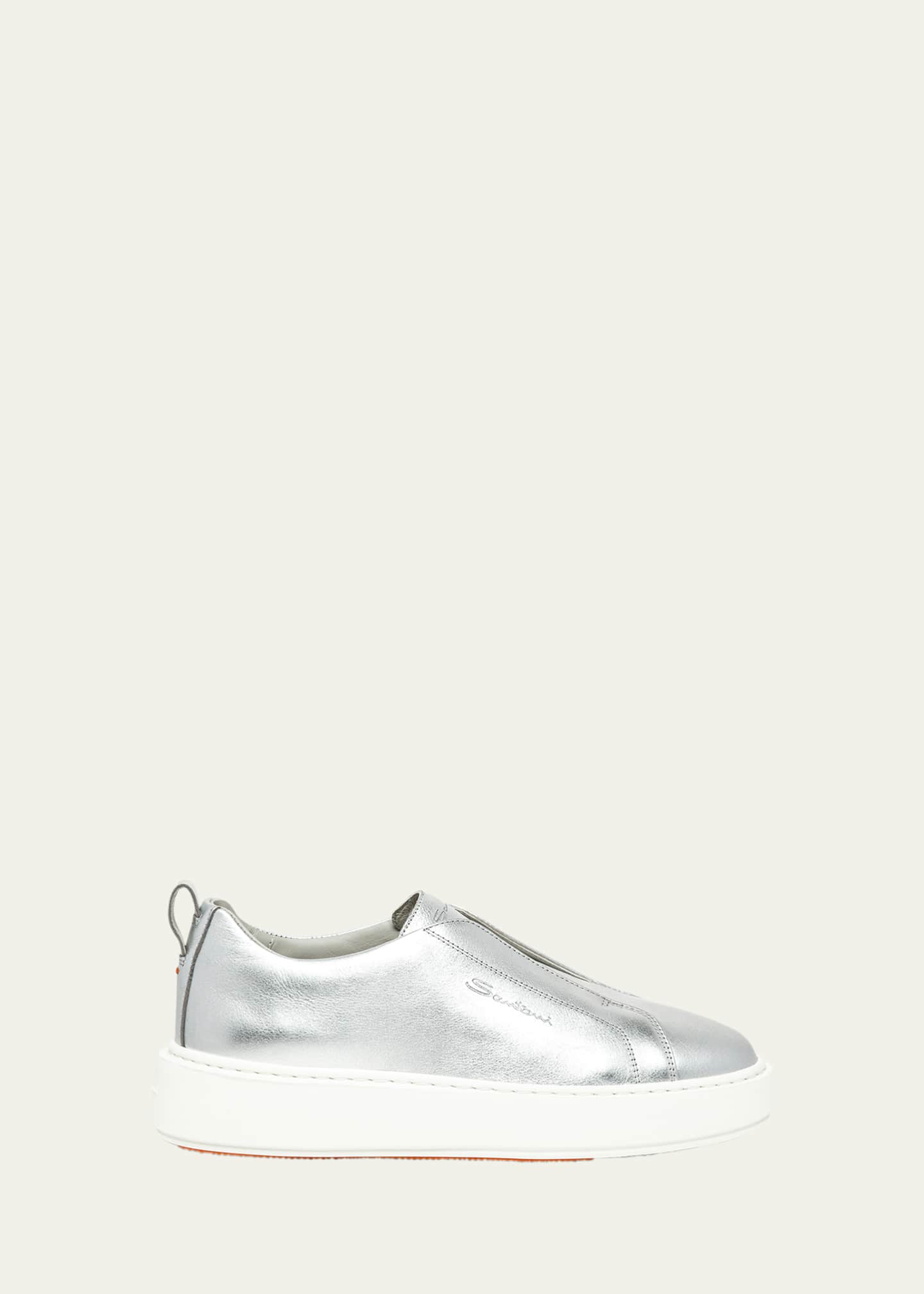 Santoni Victory Metallic Slip-On Sneakers Image 1 of 5