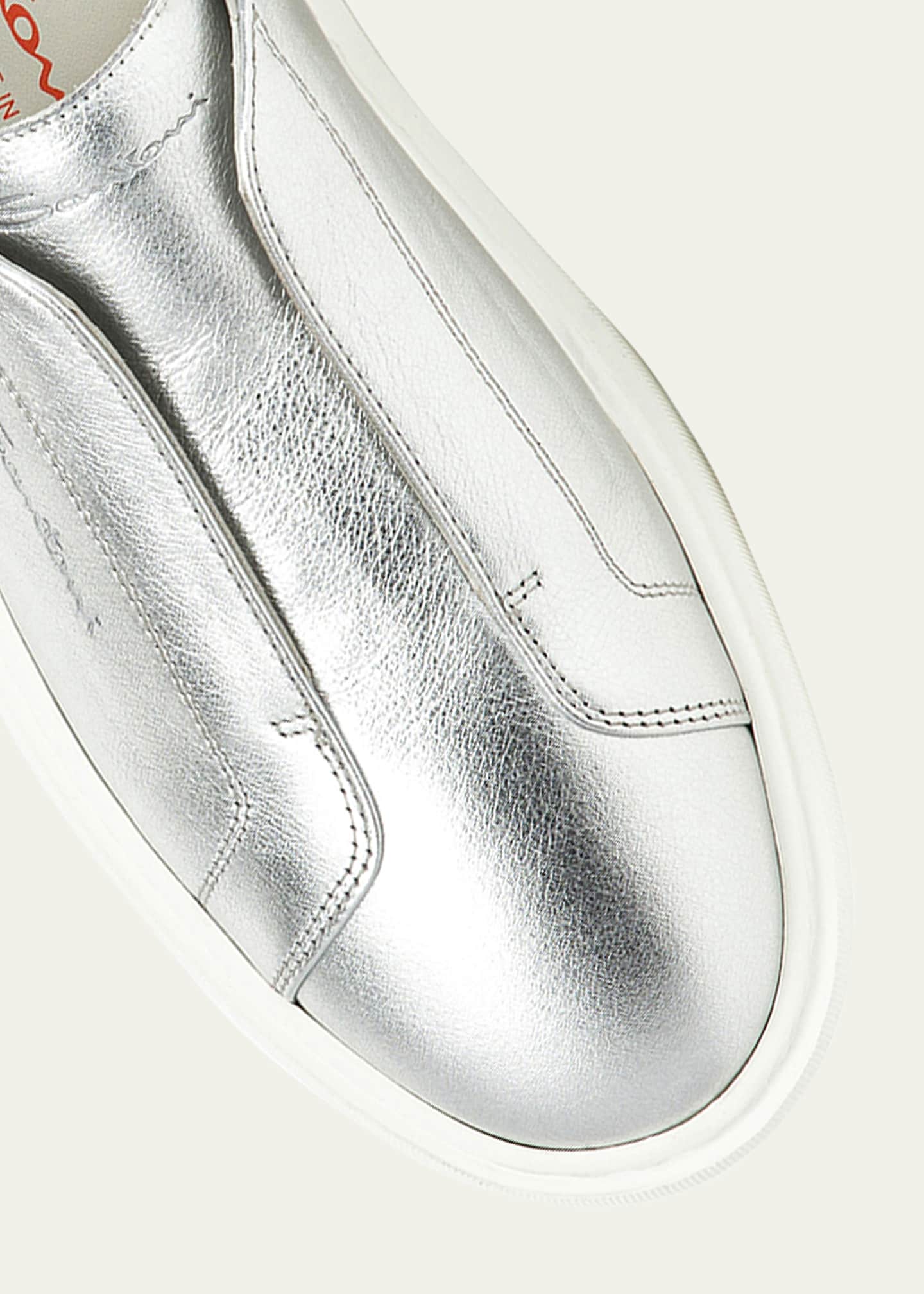 Santoni Victory Metallic Slip-On Sneakers Image 4 of 5