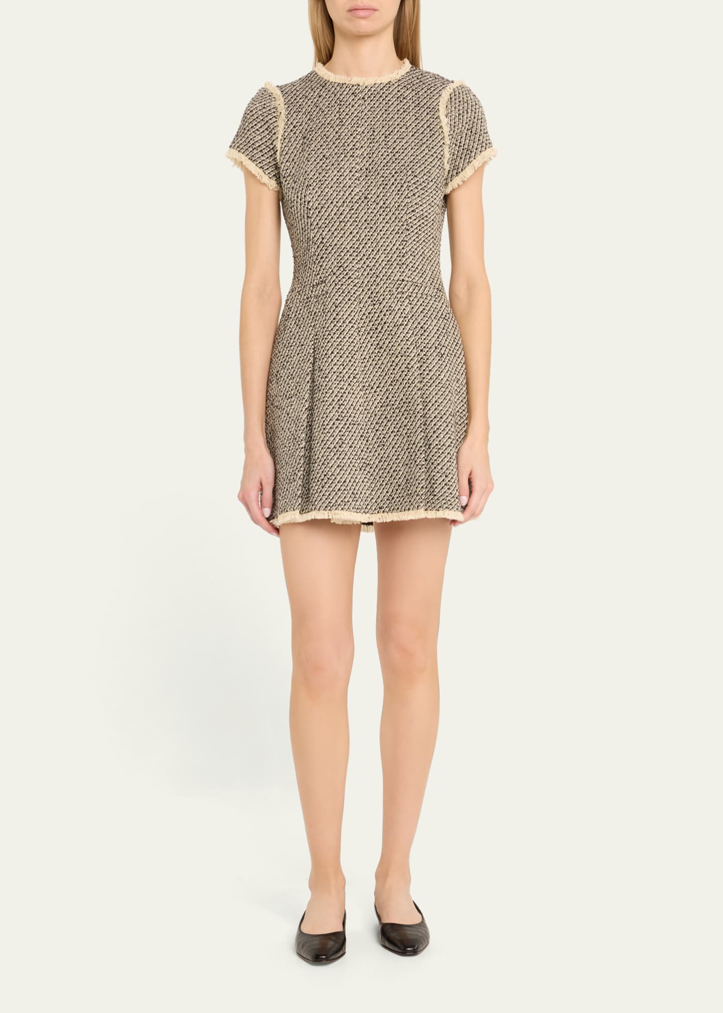 Cinq a Sept Nova Metallic Tweed Mini Dress Image 2 of 5
