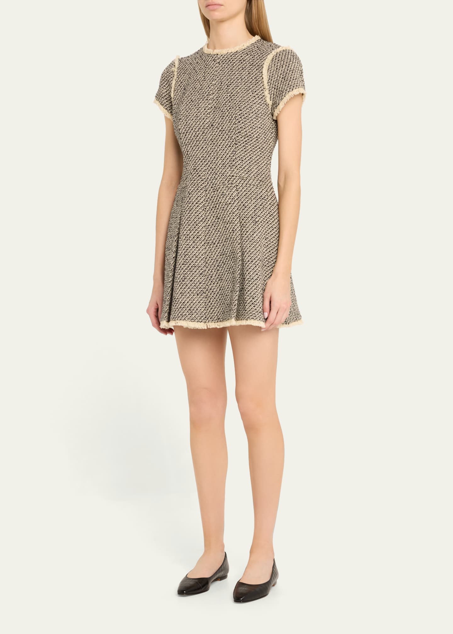 Cinq a Sept Nova Metallic Tweed Mini Dress Image 4 of 5