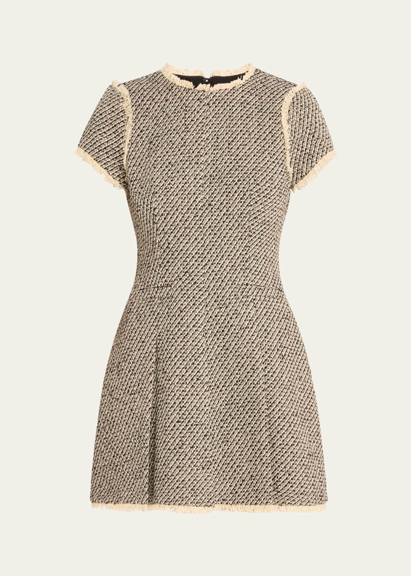 Cinq a Sept Nova Metallic Tweed Mini Dress Image 1 of 5