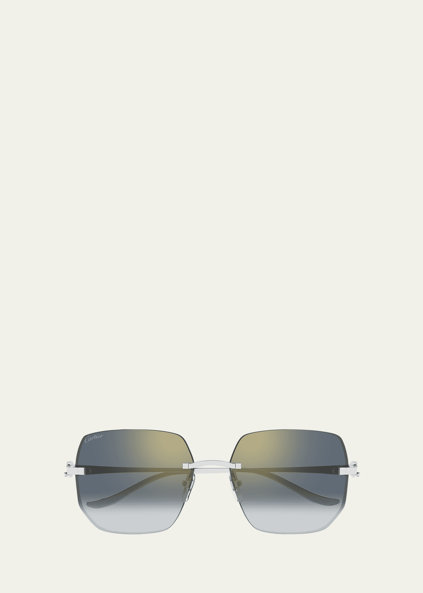 Cartier Rimless Metal Butterfly Sunglasses - Bergdorf Goodman