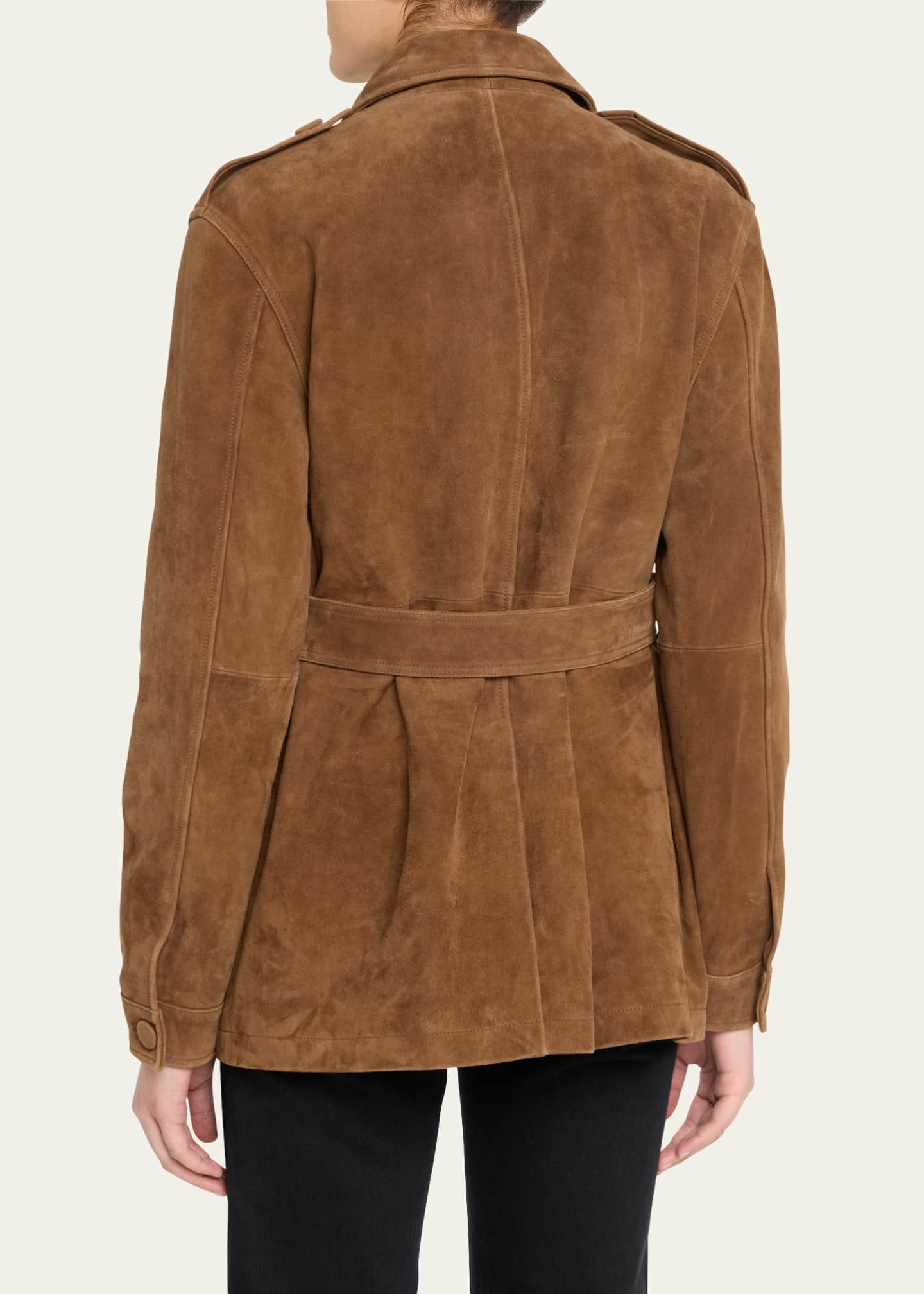 AEXAE Leather Suede Mid Jacket Image 3 of 5