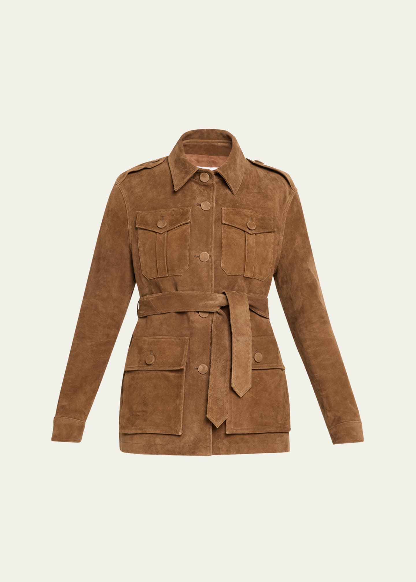 AEXAE Leather Suede Mid Jacket Image 1 of 5