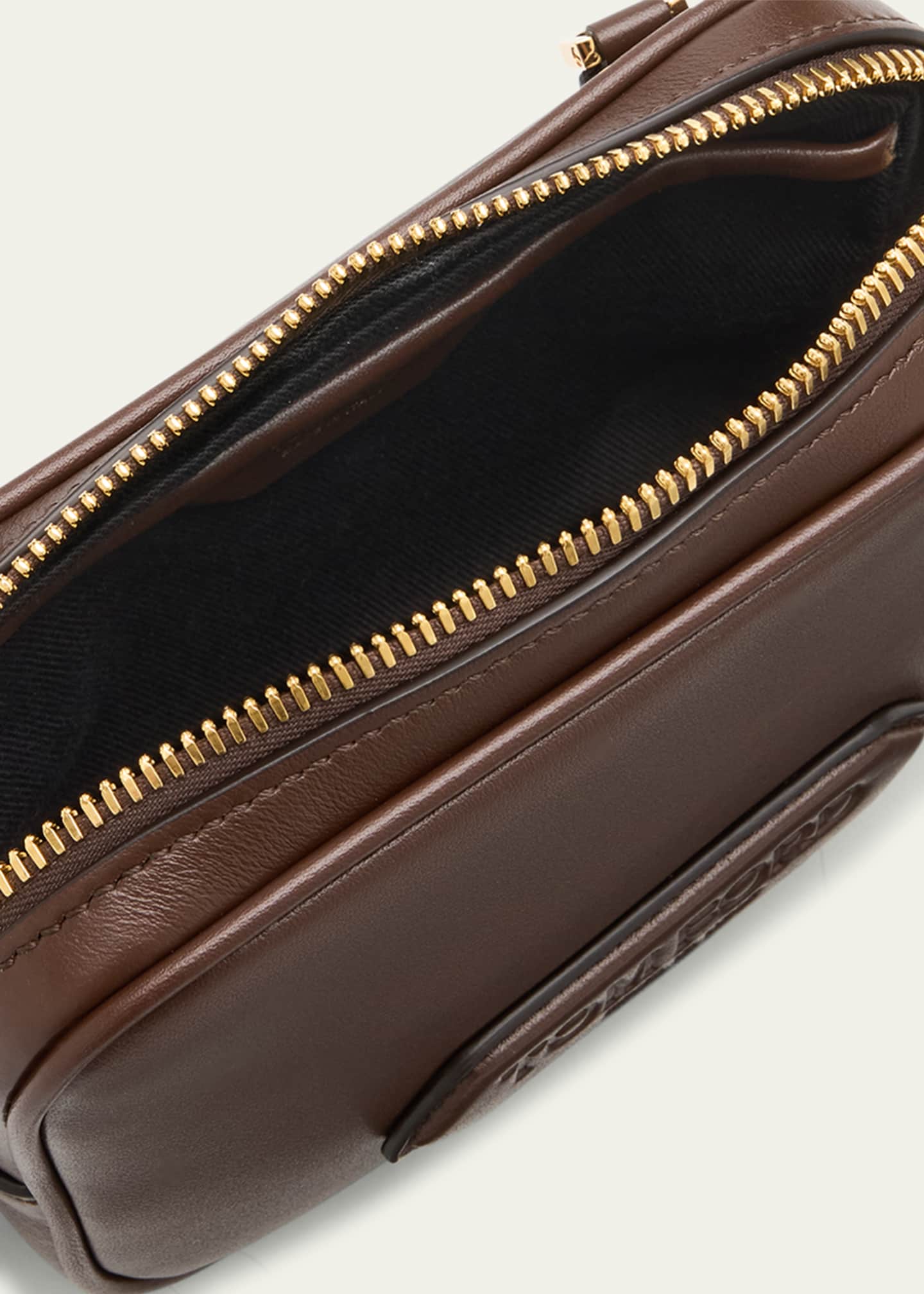 TOM FORD Men's Alexander Leather North/South Crossbody Bag Image 4 of 6