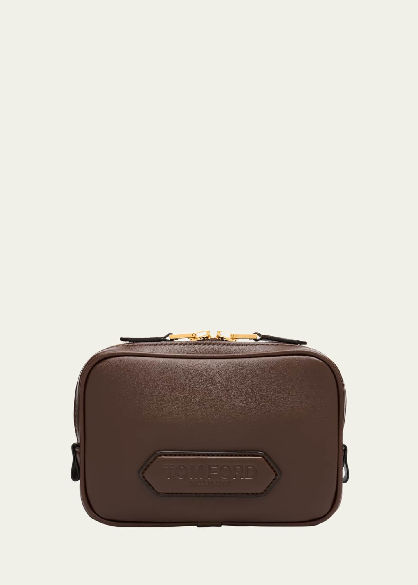 TOM FORD Men's Alexander Leather North/South Crossbody Bag Image 1 of 6