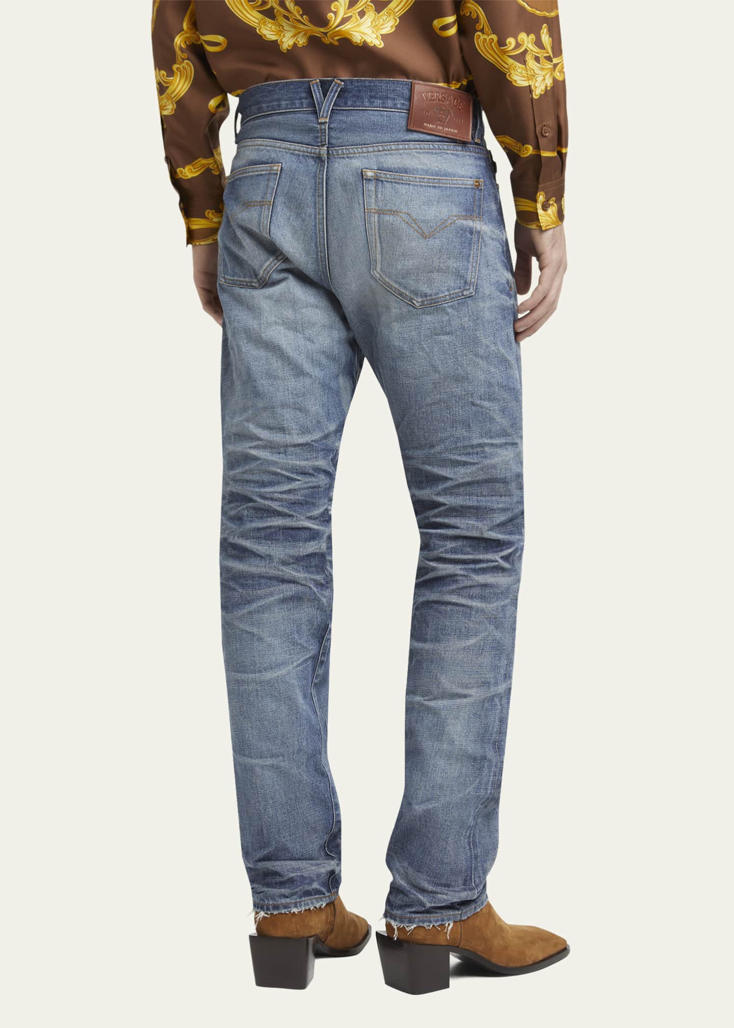 Versace Men's Medusa Stonewashed Jeans Image 3 of 5