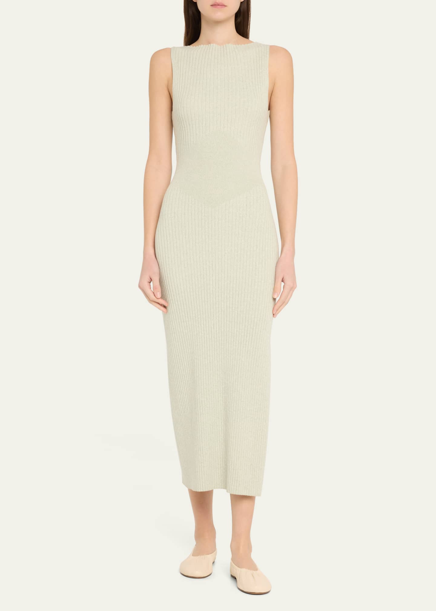 Dakota Sleeveless Rib Midi Dress - Thumbnail 2