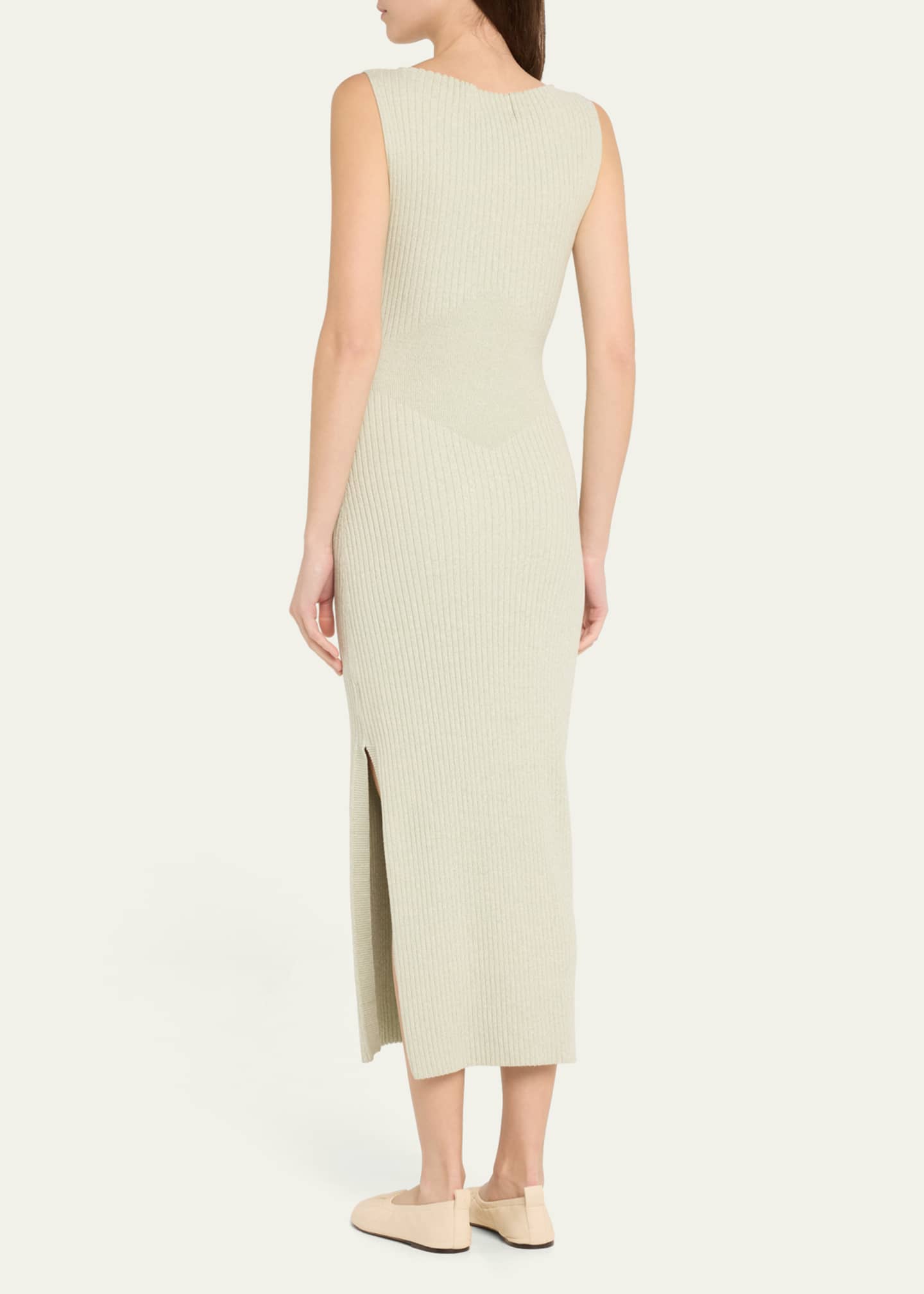 Dakota Sleeveless Rib Midi Dress - Thumbnail 3