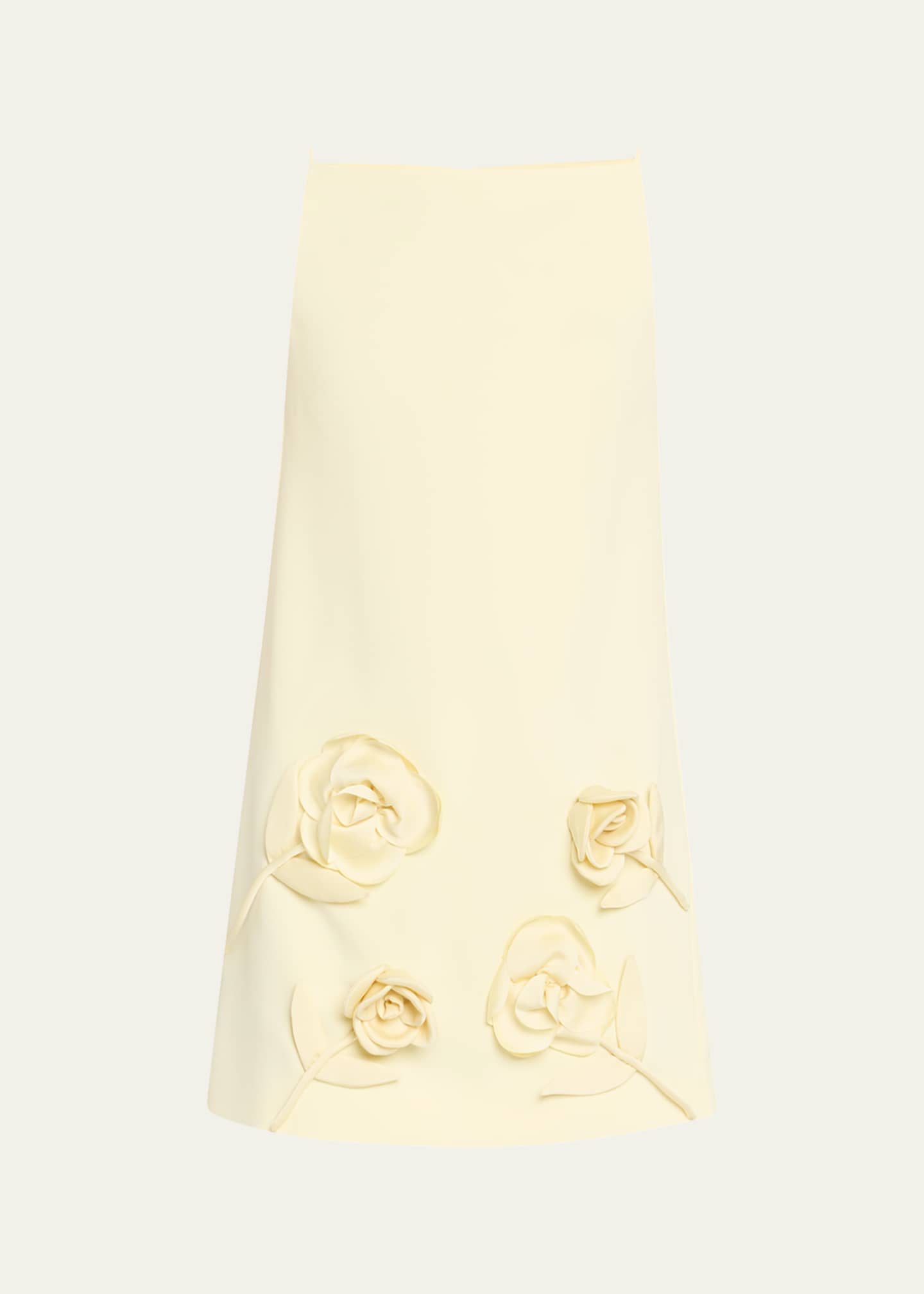 Self-Portrait Crepe Flower Mini Dress Image 1 of 5