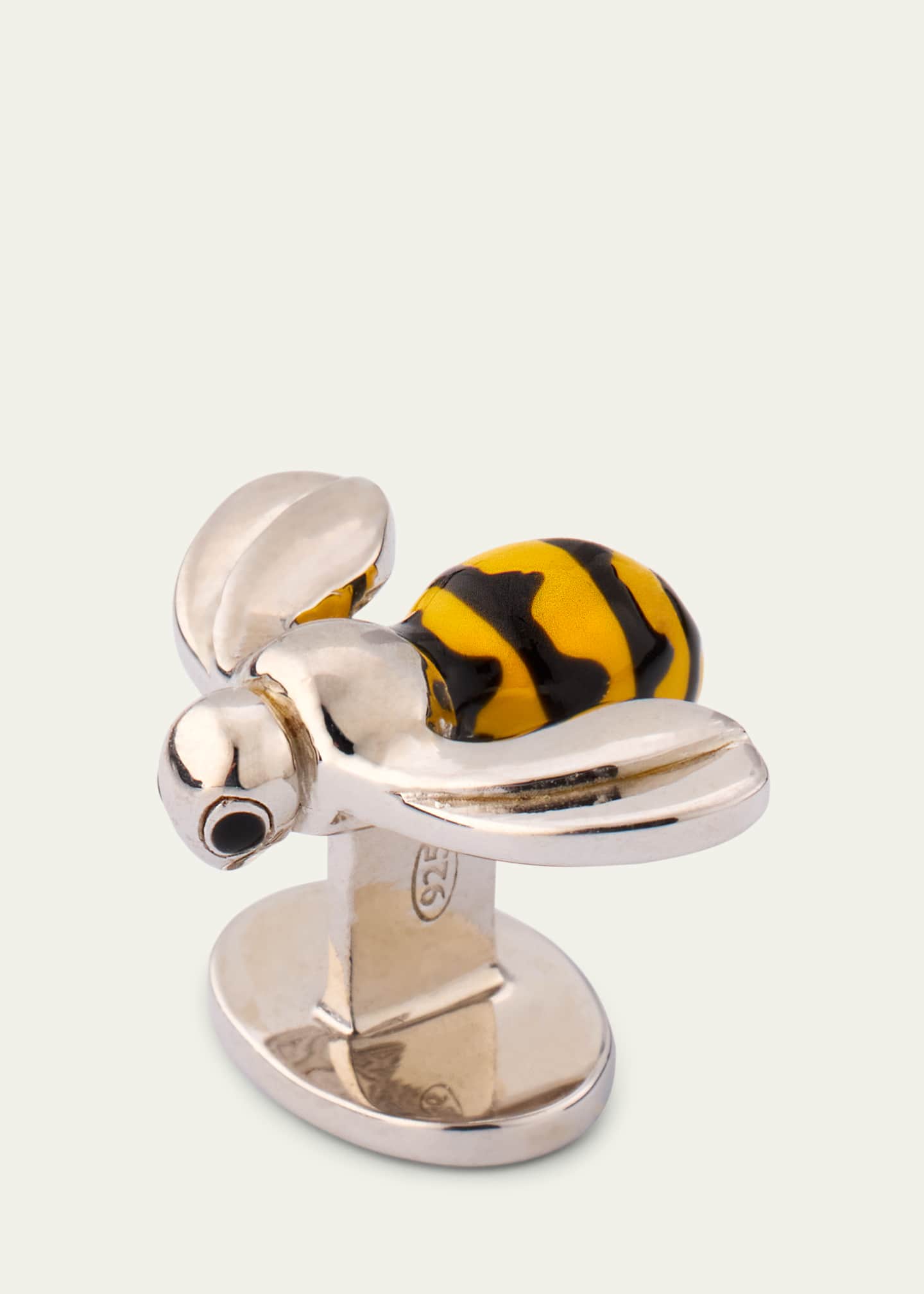 Jan Leslie Men's Sterling Silver Bee Tuxedo Stud Set Image 5 of 5