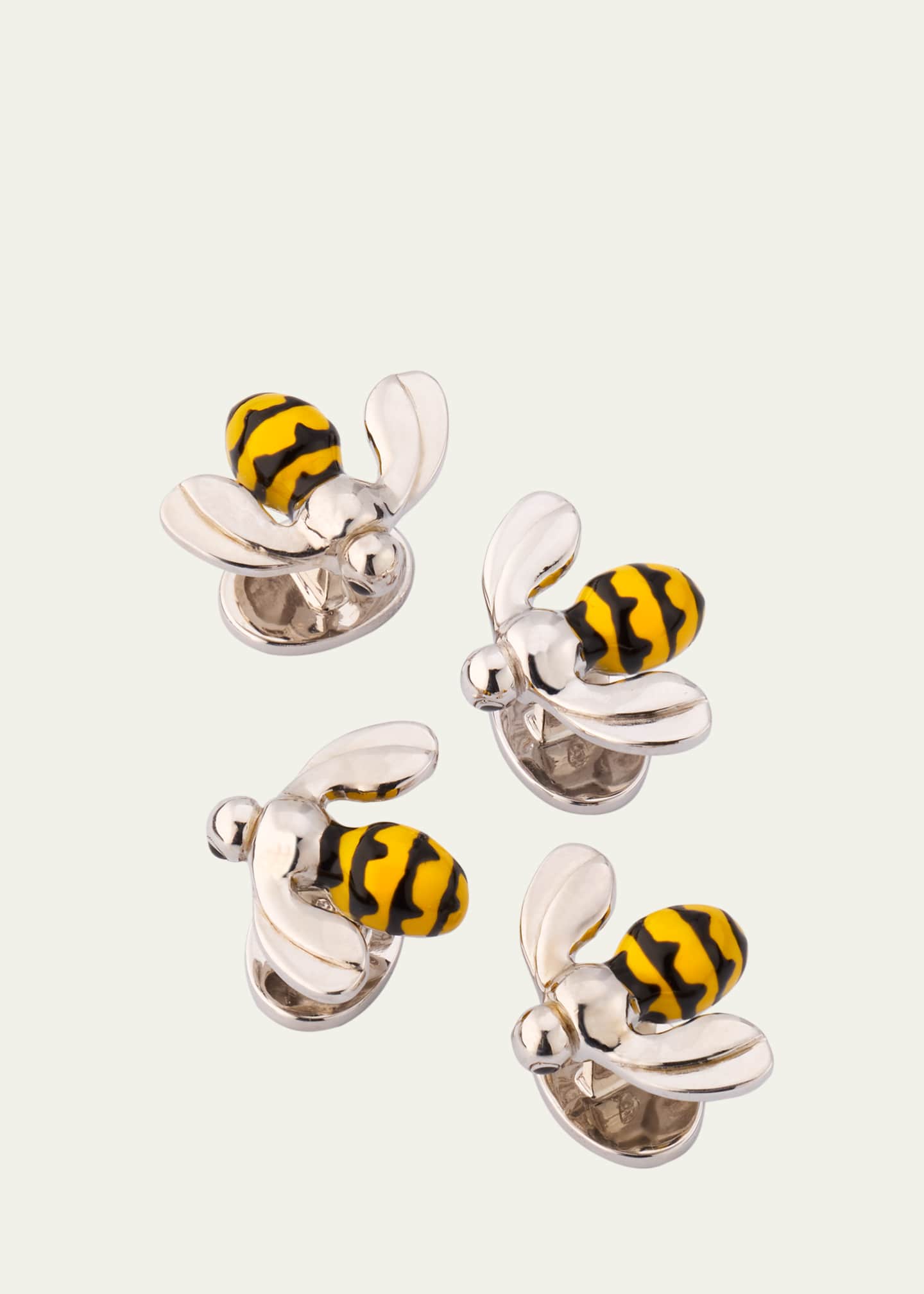 Jan Leslie Men's Sterling Silver Bee Tuxedo Stud Set Image 1 of 5