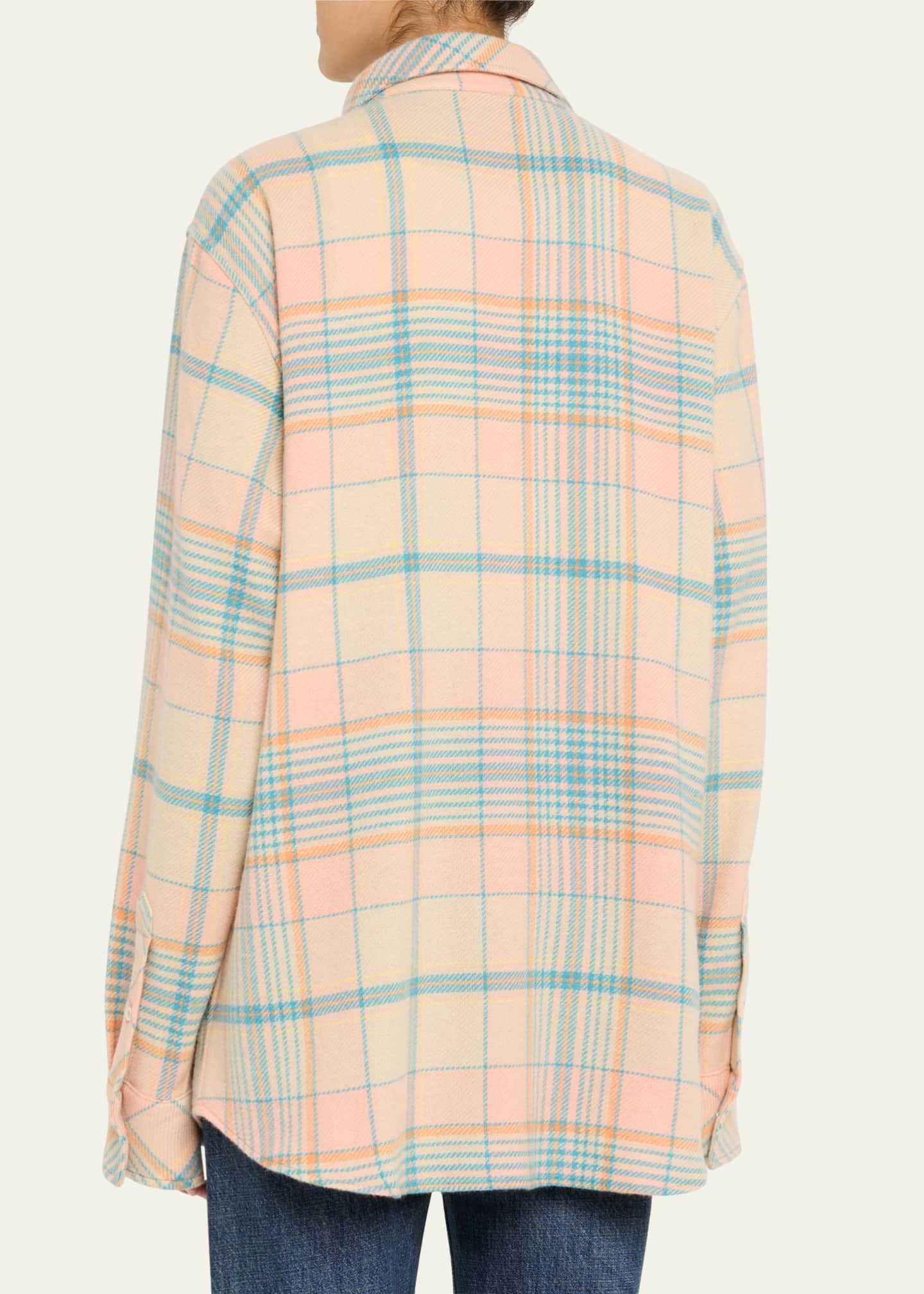 God's True Cashmere Lover Tartan Cashmere Shirt Image 3 of 5
