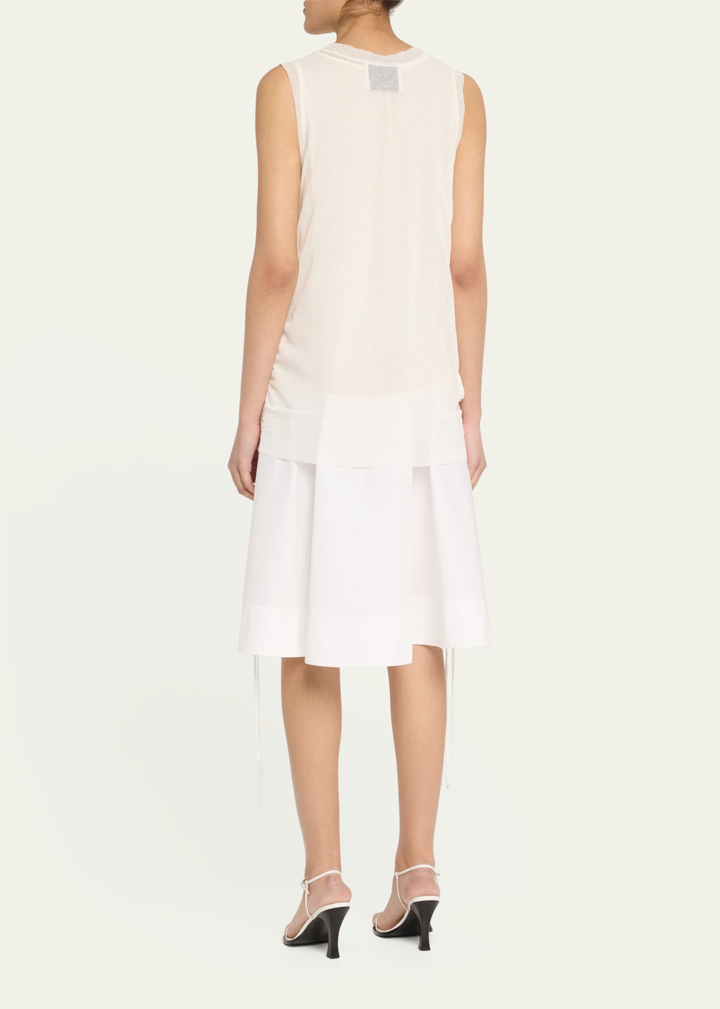 3.1 Phillip Lim Rosette Double-Layered Tank Dress Image 3 of 5