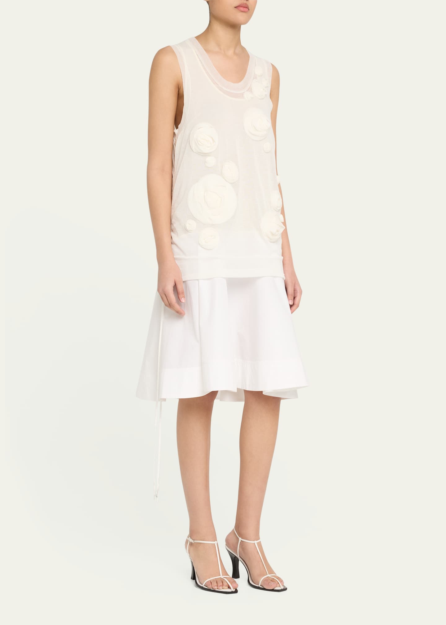 3.1 Phillip Lim Rosette Double-Layered Tank Dress Image 4 of 5