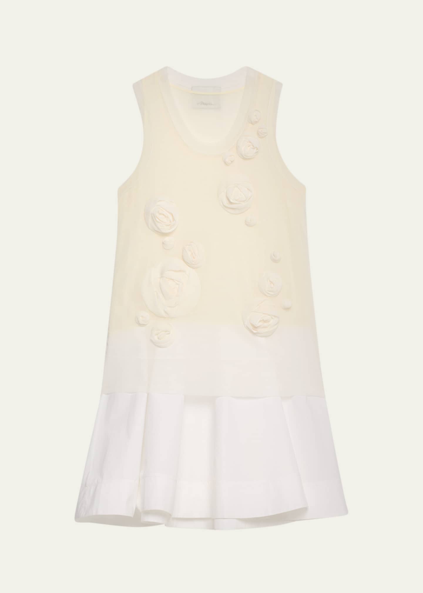3.1 Phillip Lim Rosette Double-Layered Tank Dress Image 1 of 5