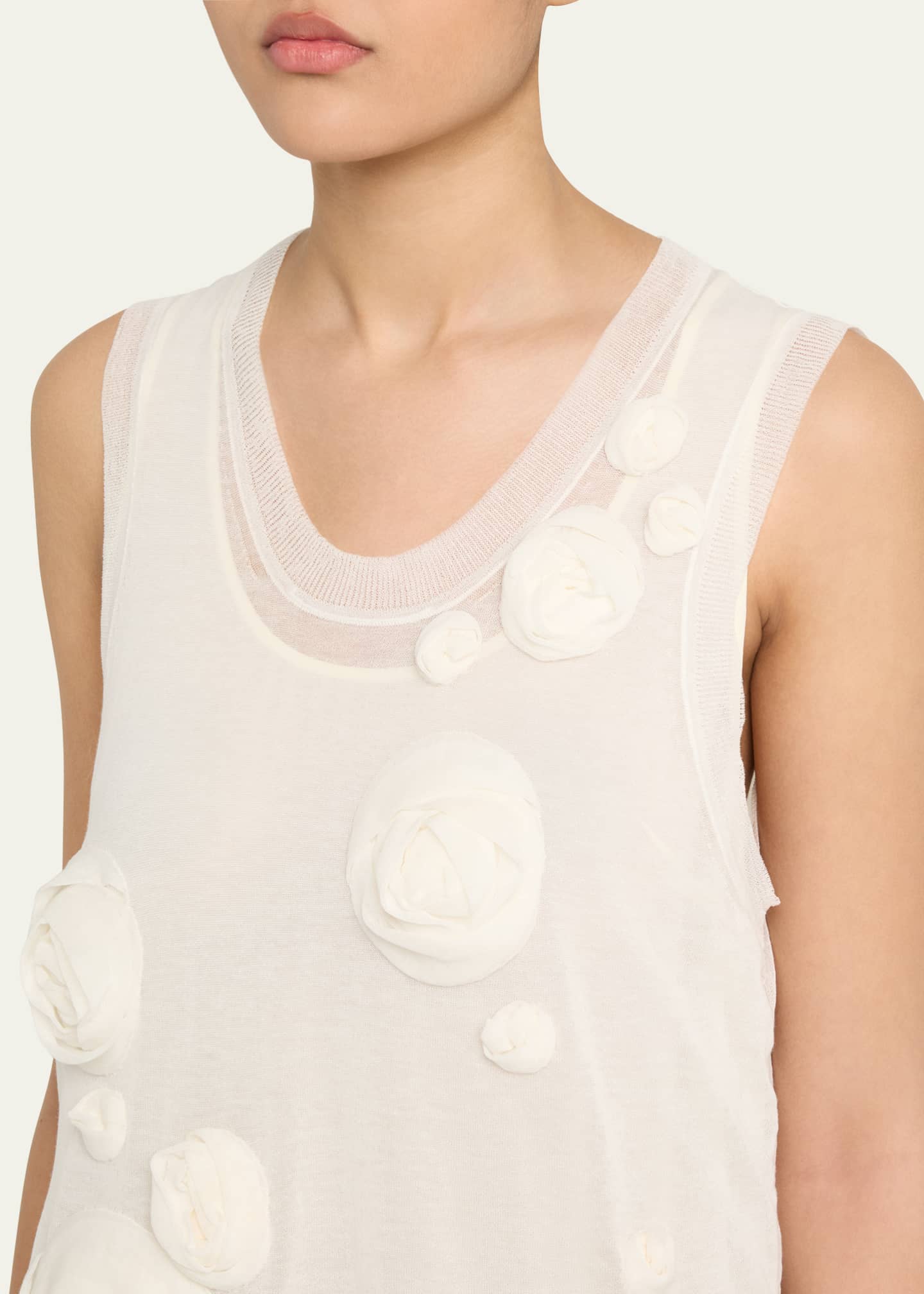 3.1 Phillip Lim Rosette Double-Layered Tank Dress Image 5 of 5