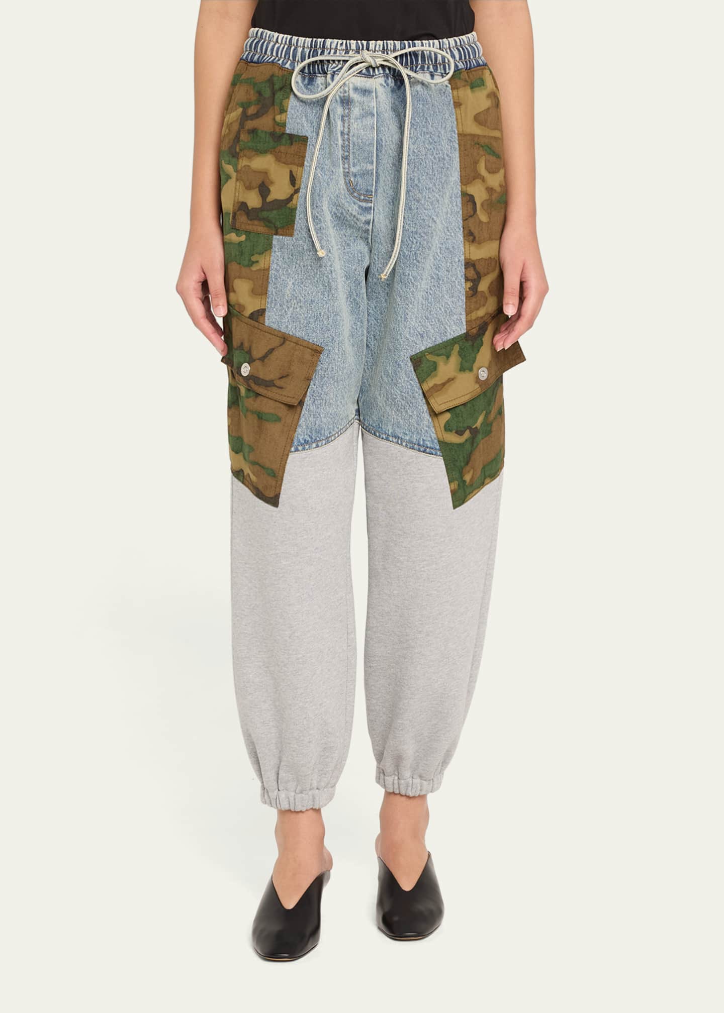 Patchwork Camo Ripstick Joggers